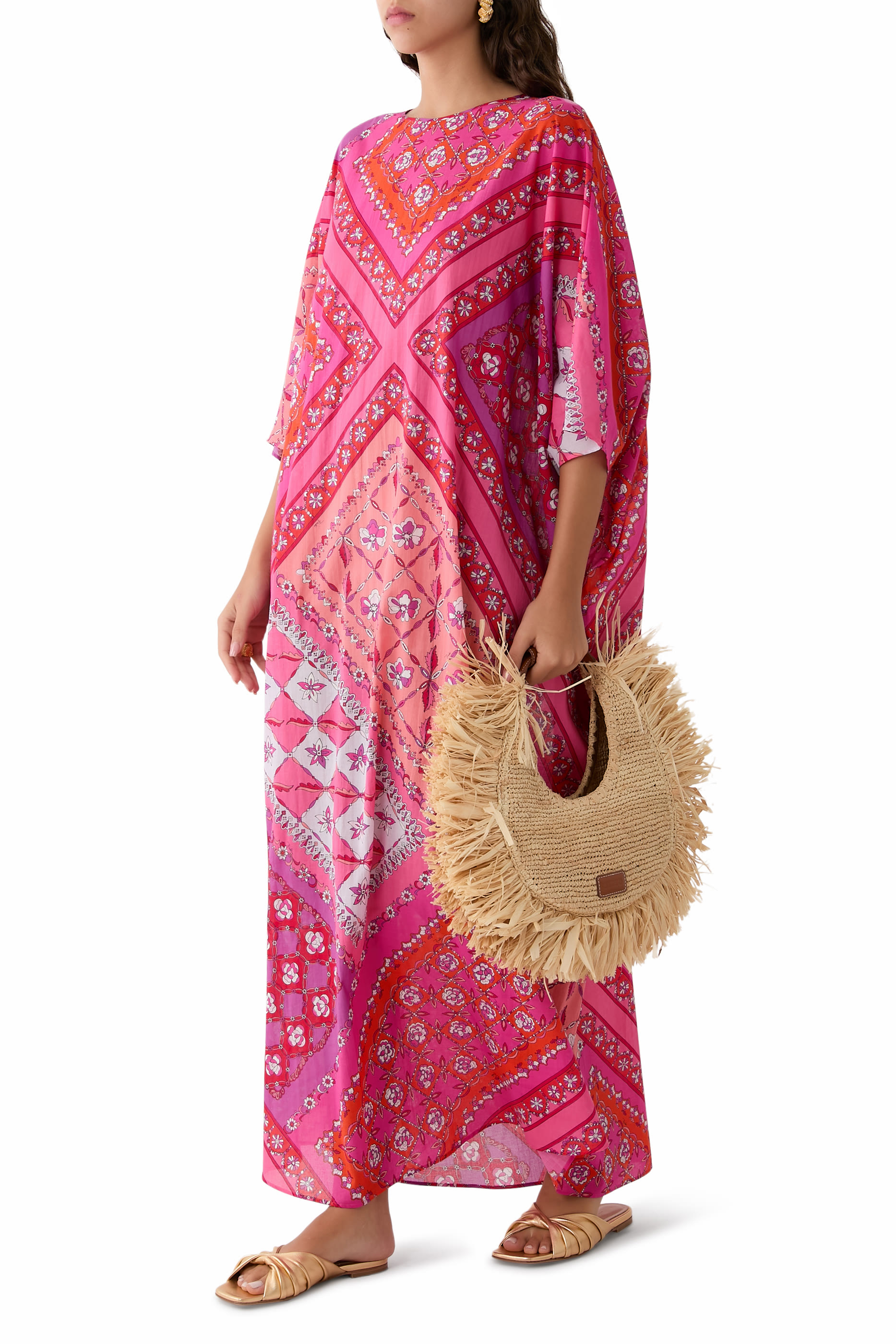 قفطان طويل بنقشة فيستا