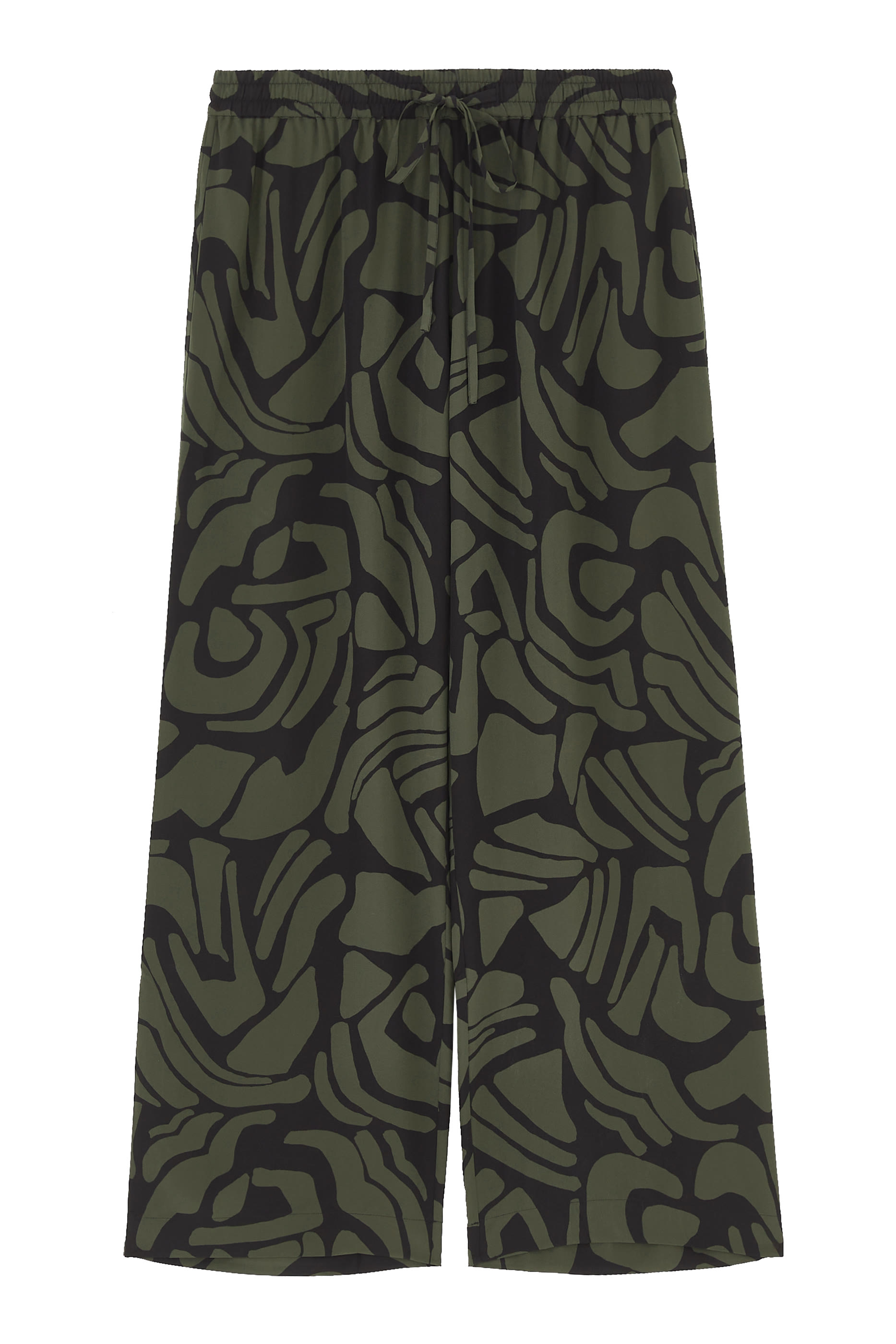 بنطال برياط تضييق حرير