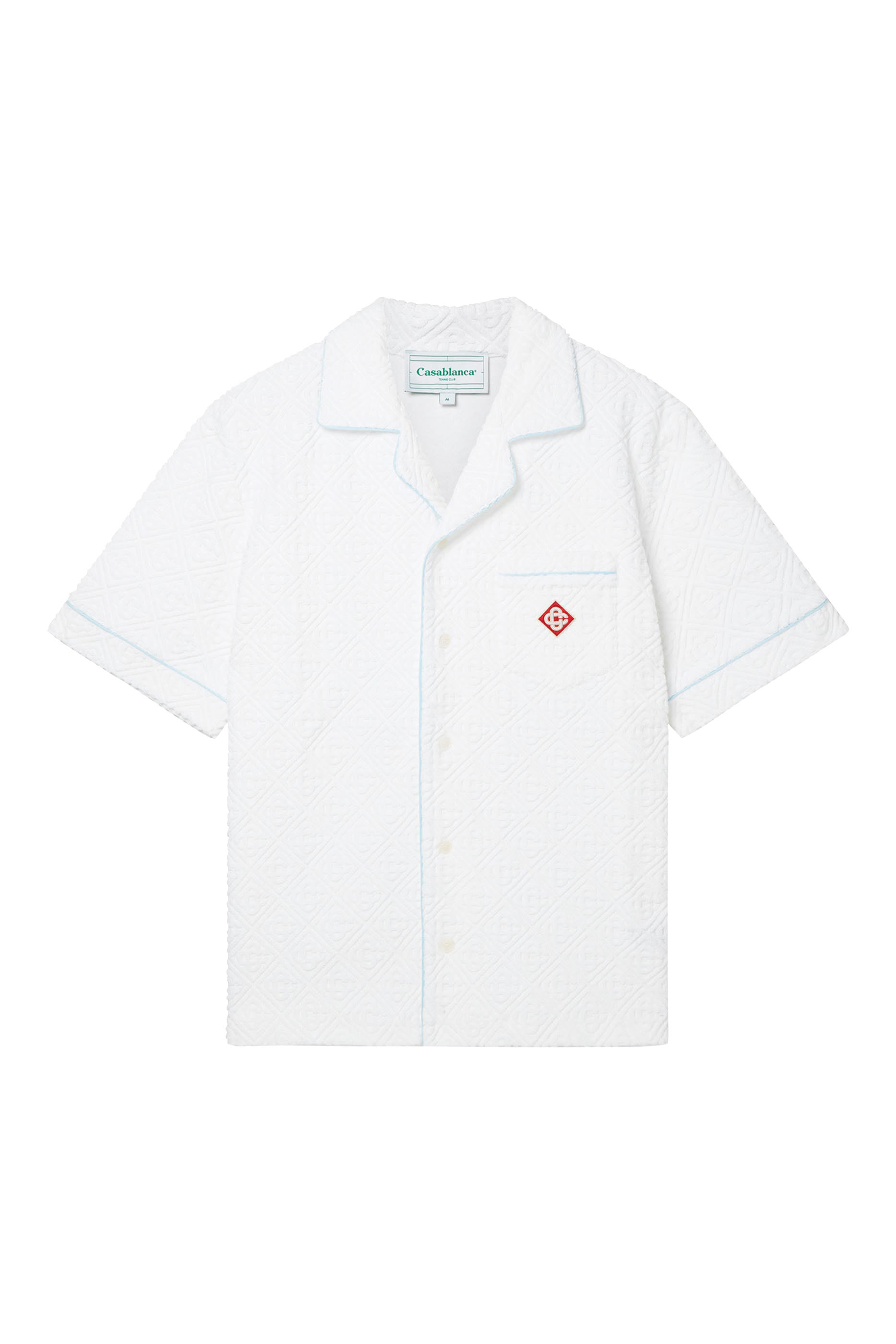 قميص قطن تيري بنقشة حروف شعار الماركة