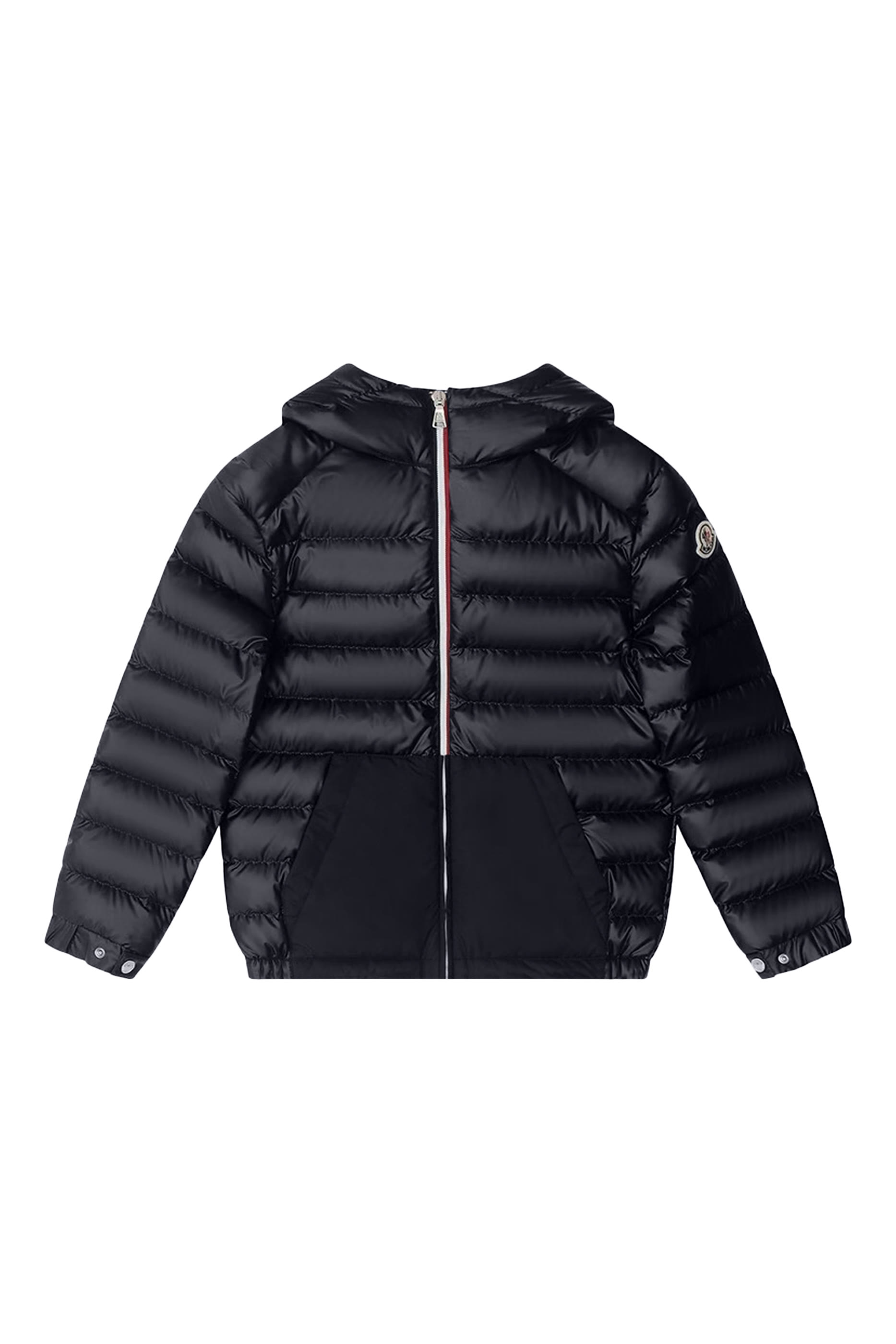 جاكيت ماسيراو بغطاء رأس وتصميم مبطن بالزغب للأطفال