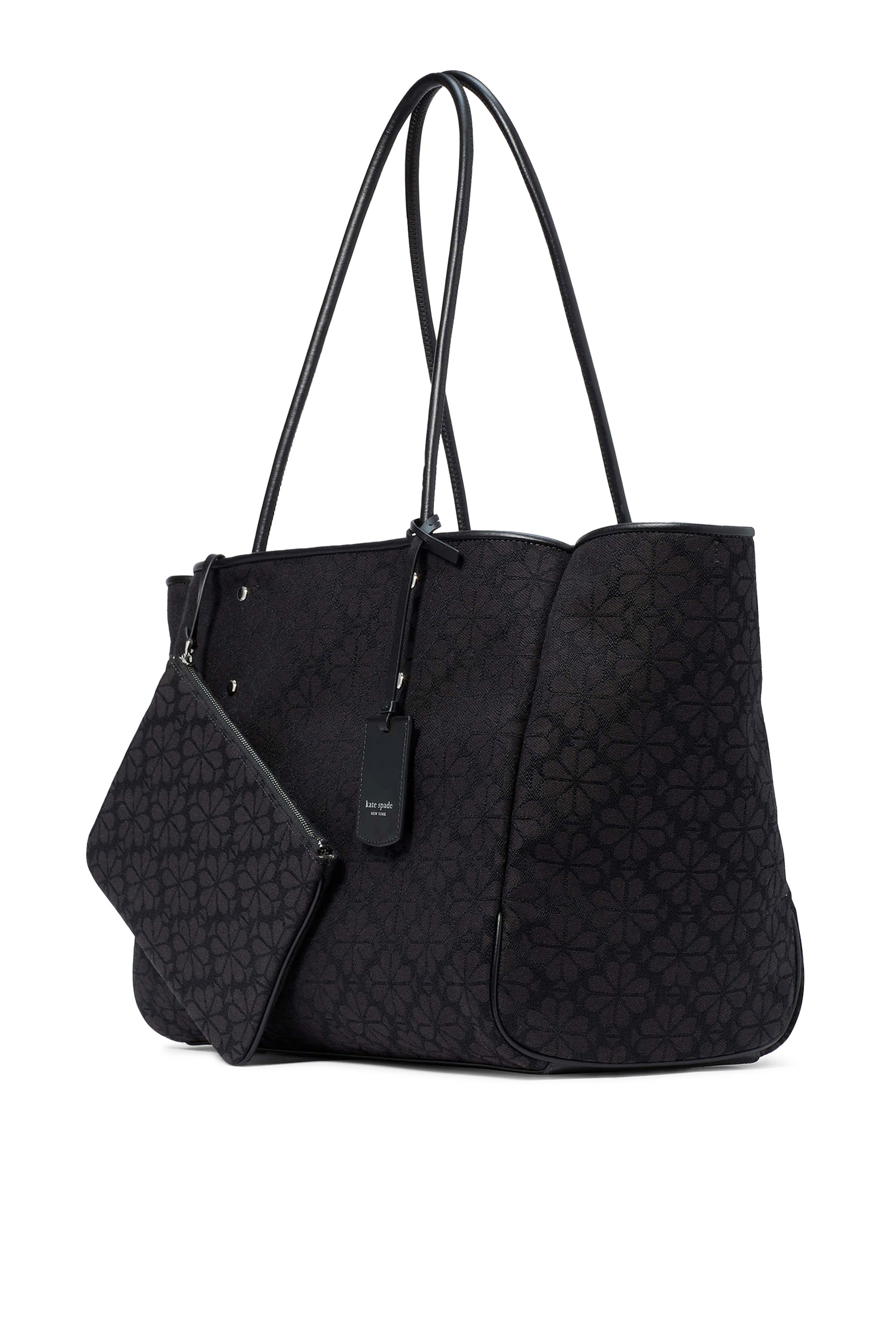 حقيبة يد كبيرة ايفريثينج بنقشة زهور بالشكل البستوني جاكار