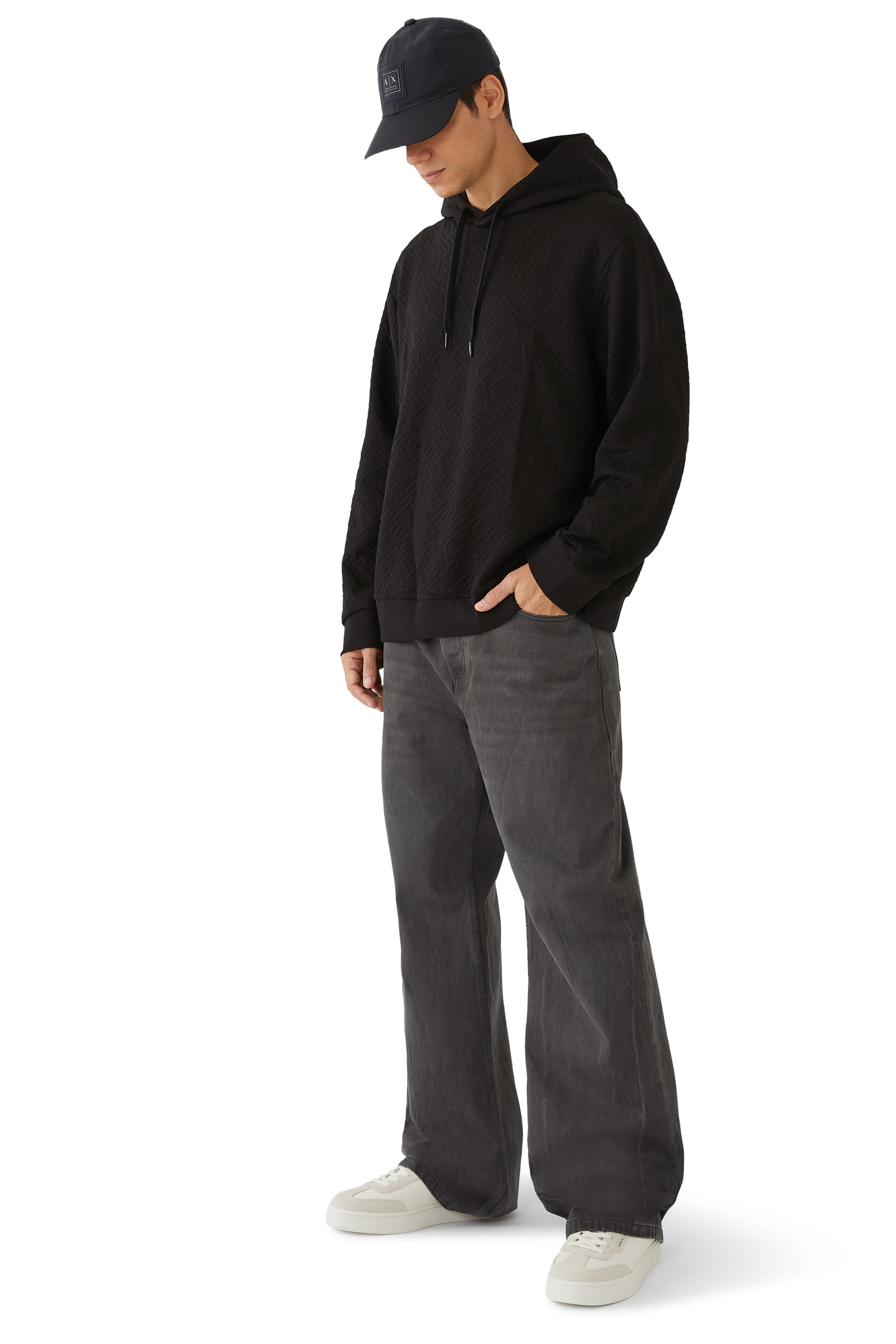 سويت شيرت بنقشة حروف شعار الماركة بالكامل