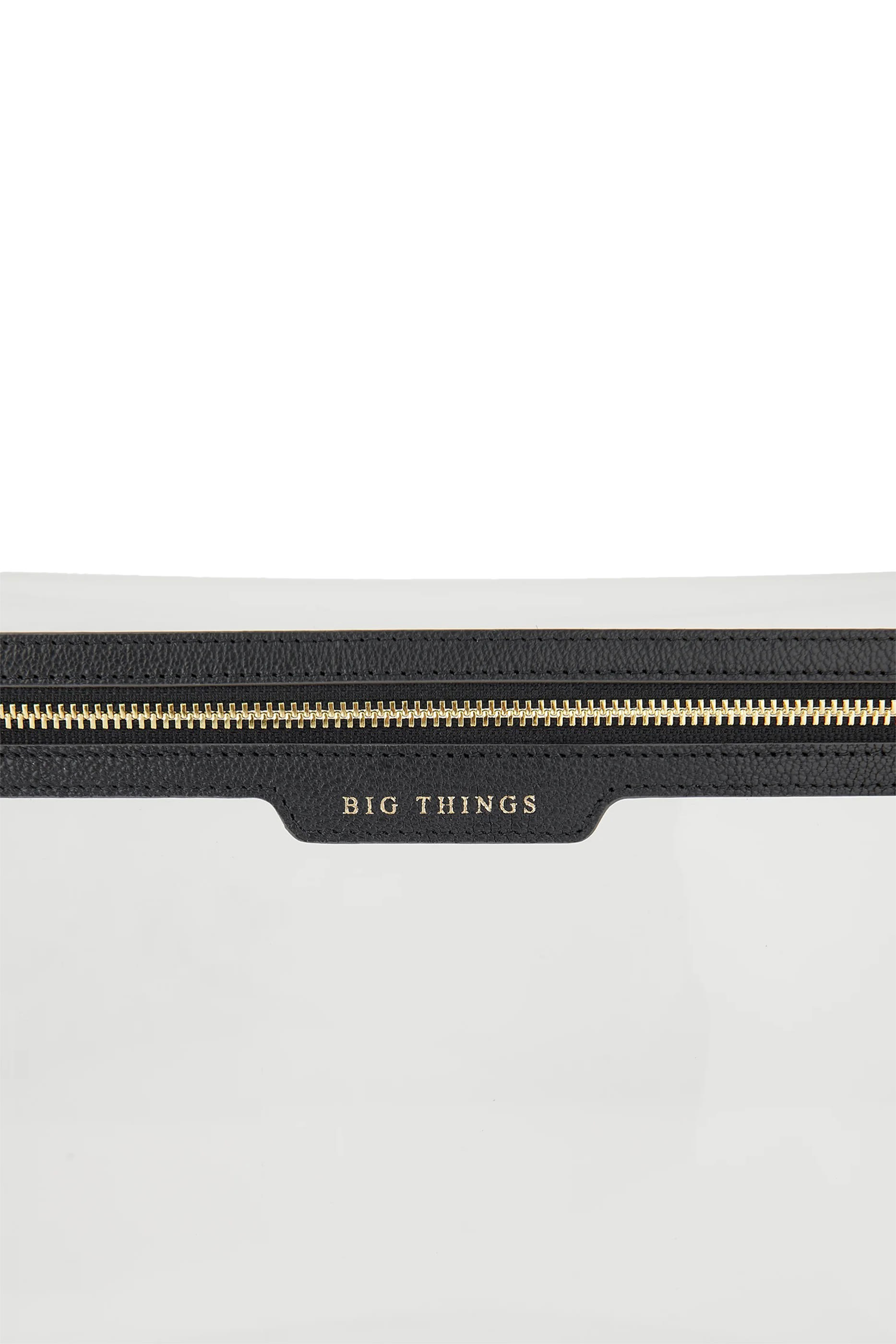 حقيبة مستحضرات تجميل بجيب واسع بنقشة بيج ثينجس