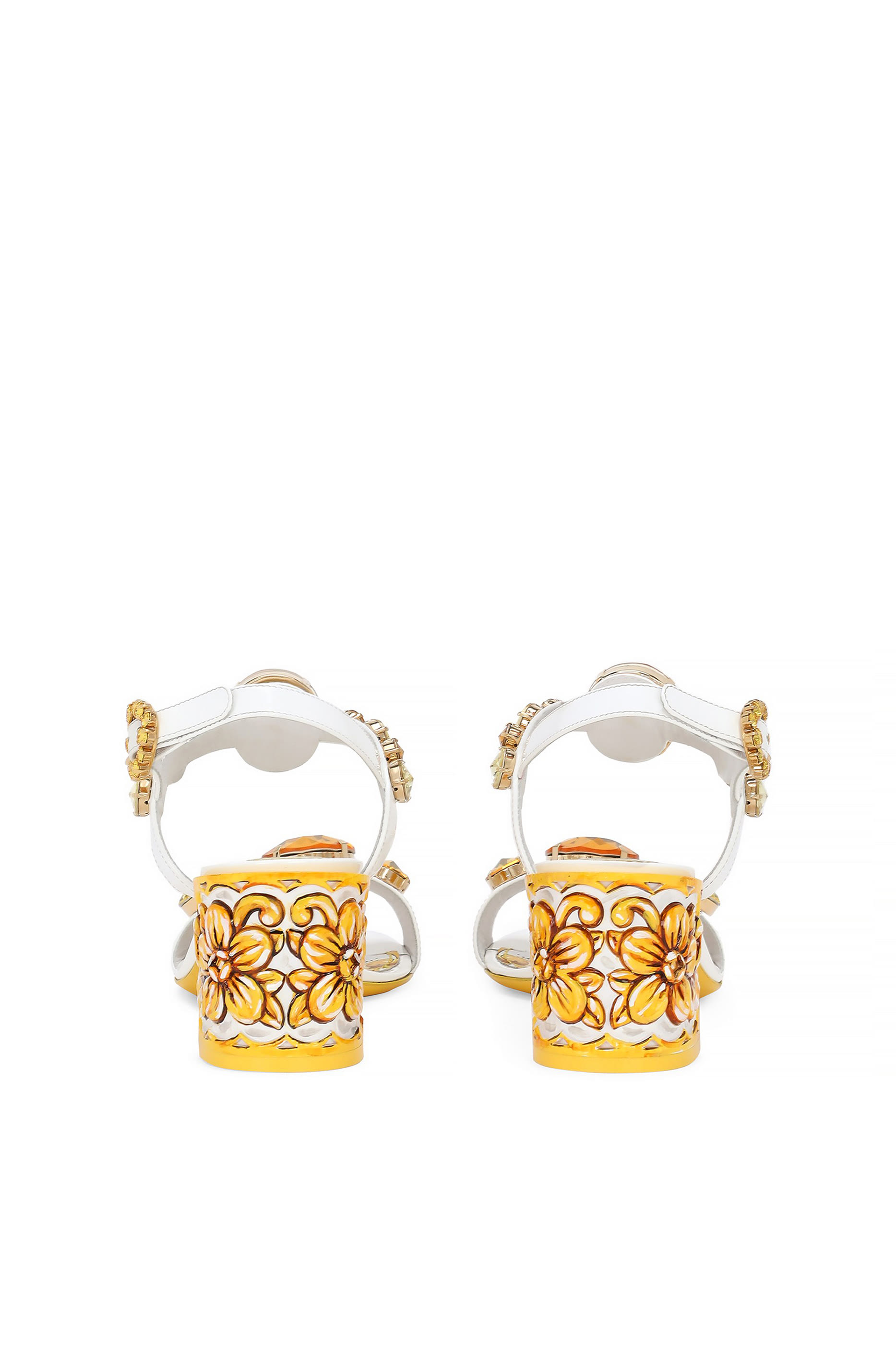 صندل 60 مزين بأحجار جلد لامع