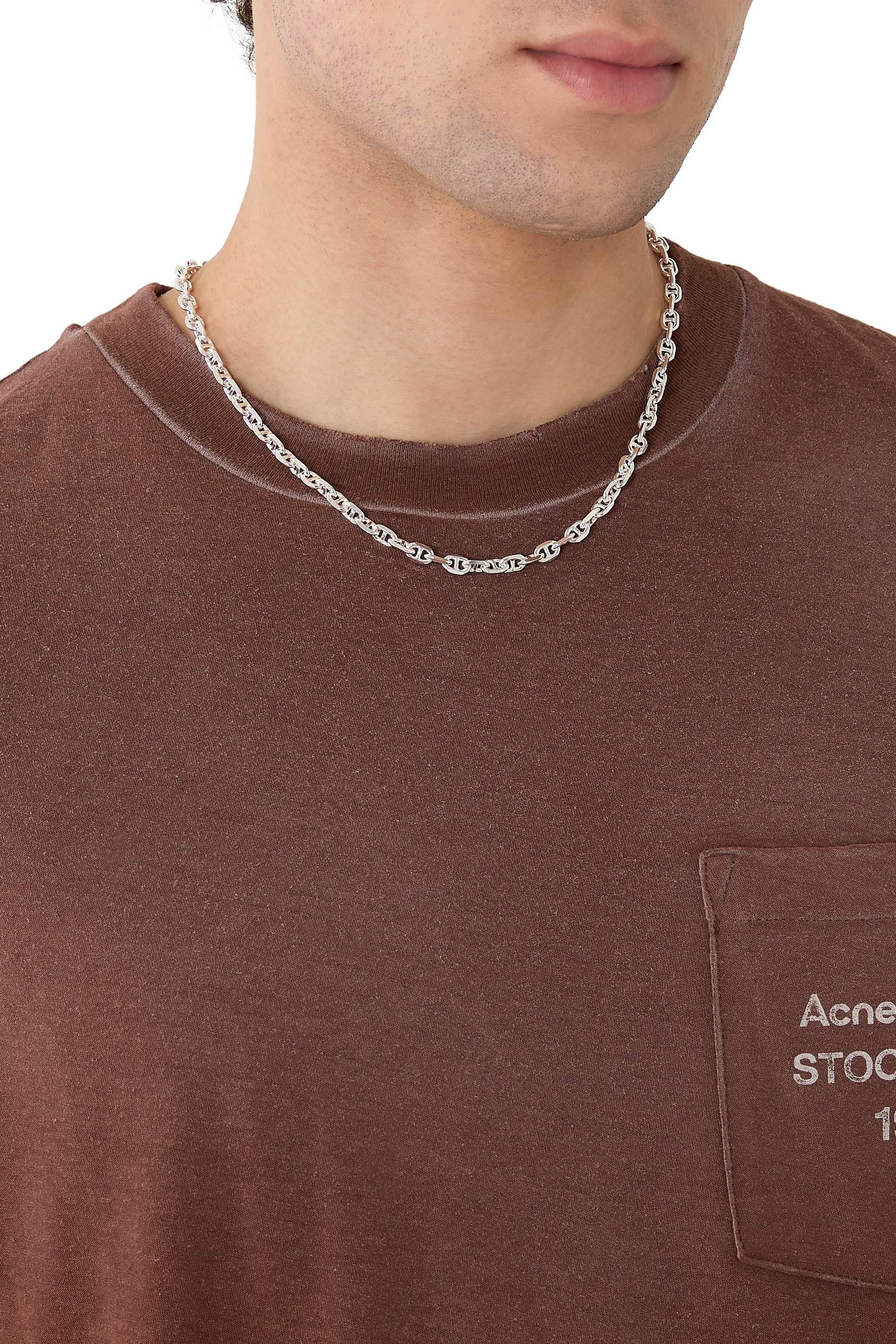 قلادة مارينا بسلسلة بحلقات متعددة الأوجه