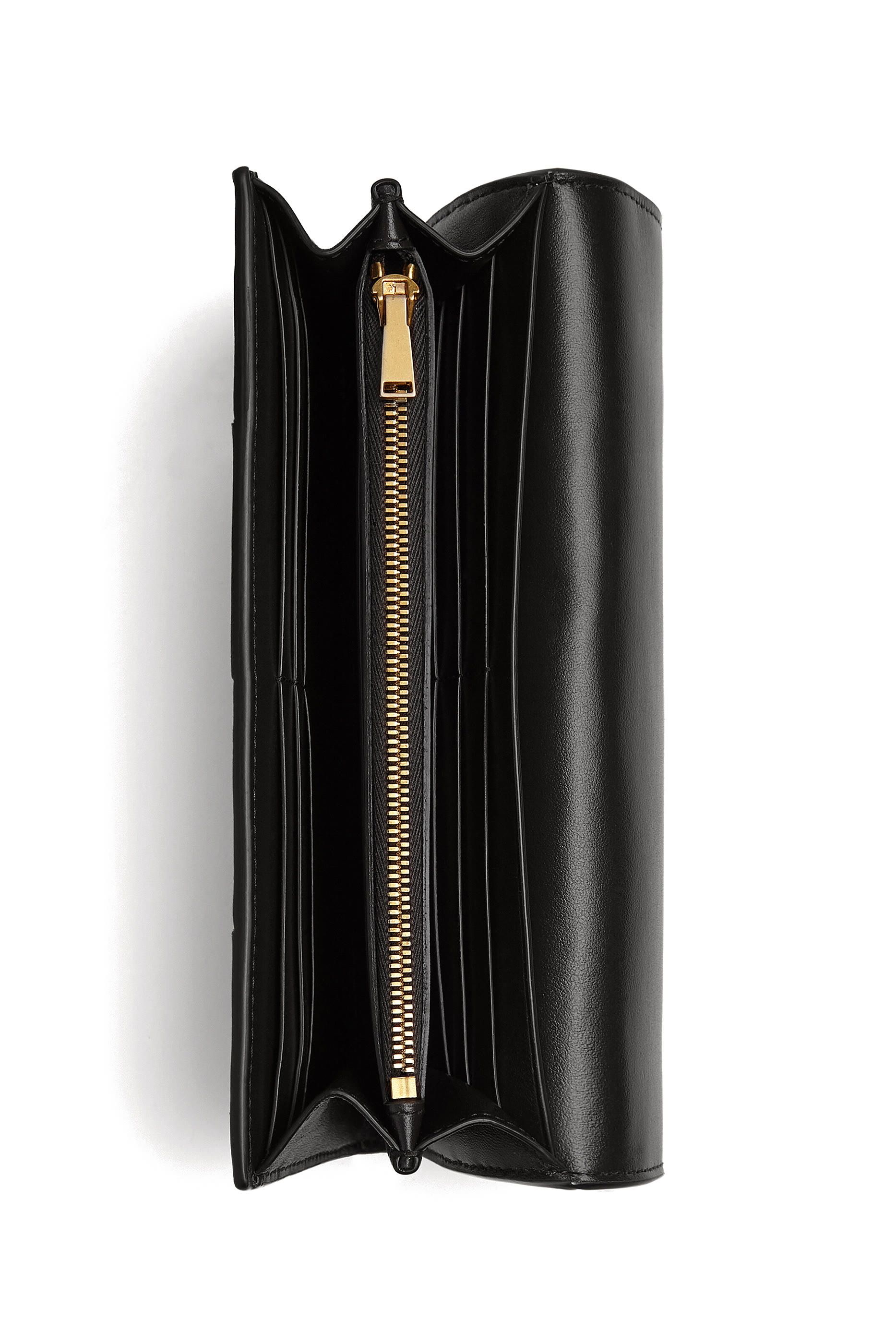 Flap Intreccio Leather Wallet