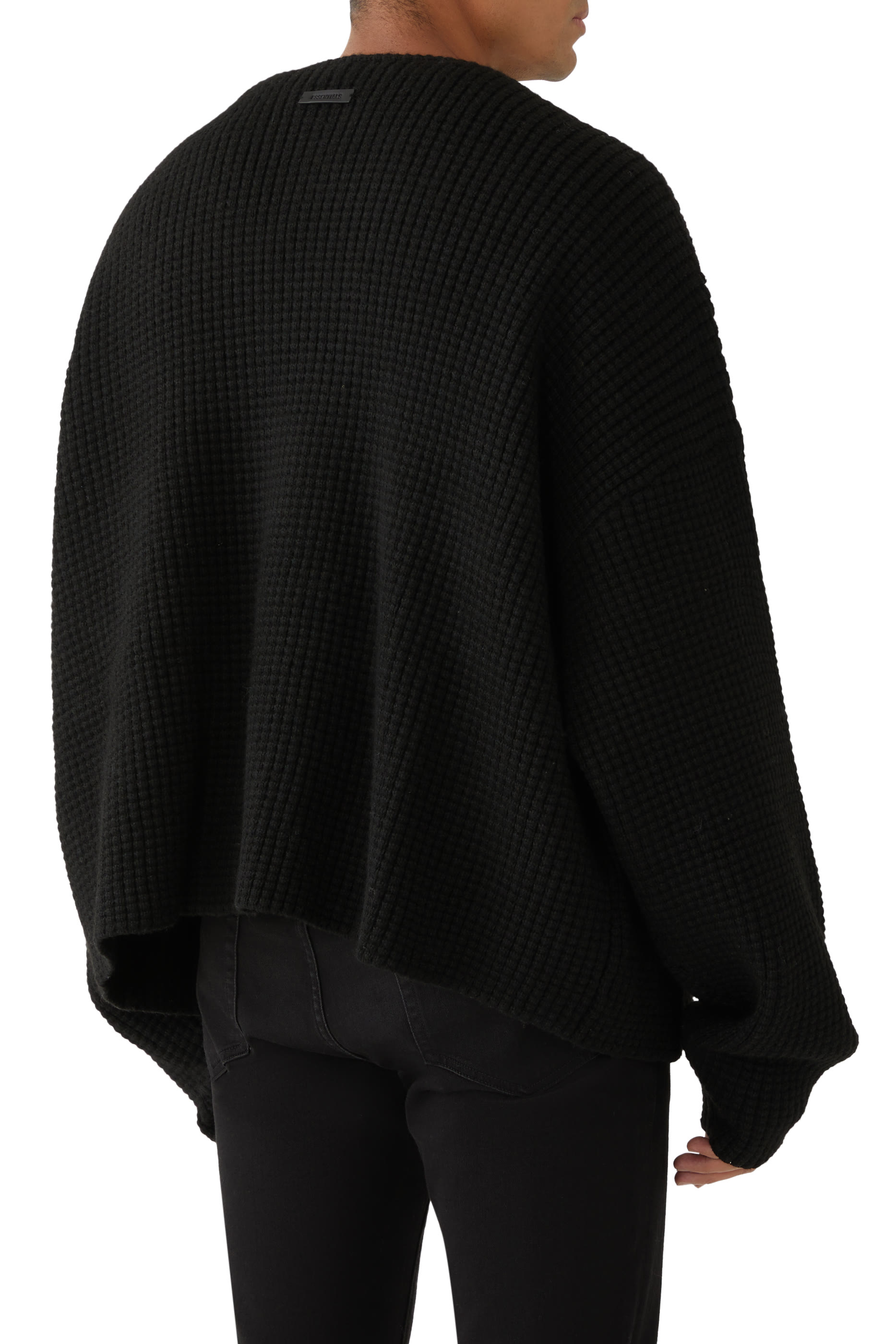 كارديغان نسيج متشابك ثقيل