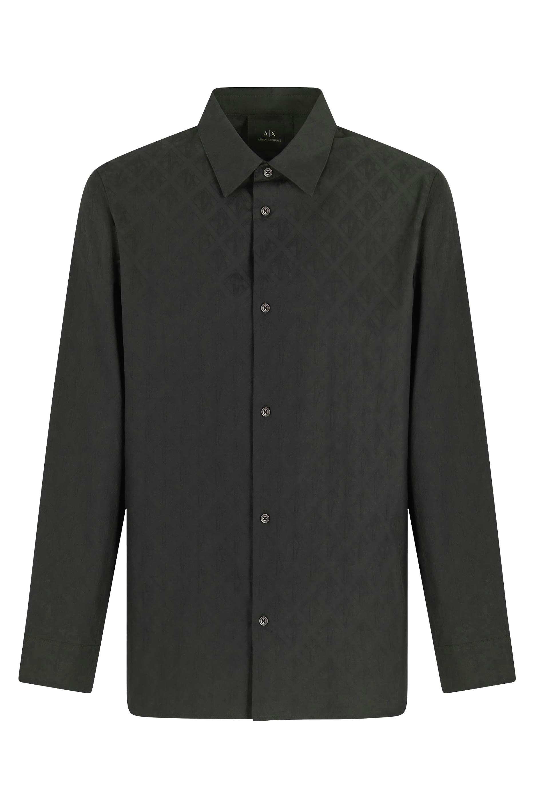 قميص بقصة عادية ونقشة شعار الماركة بالكامل