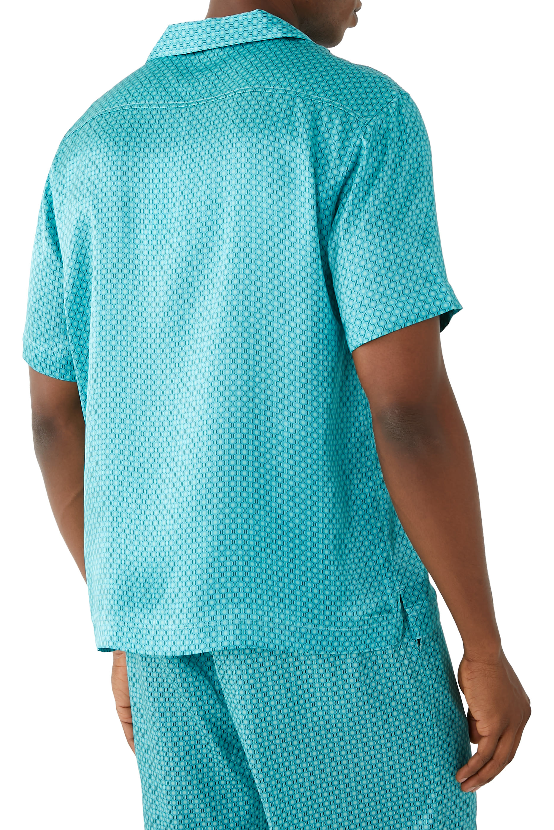 قميص روبيرتو بنقشة نجوم حرير