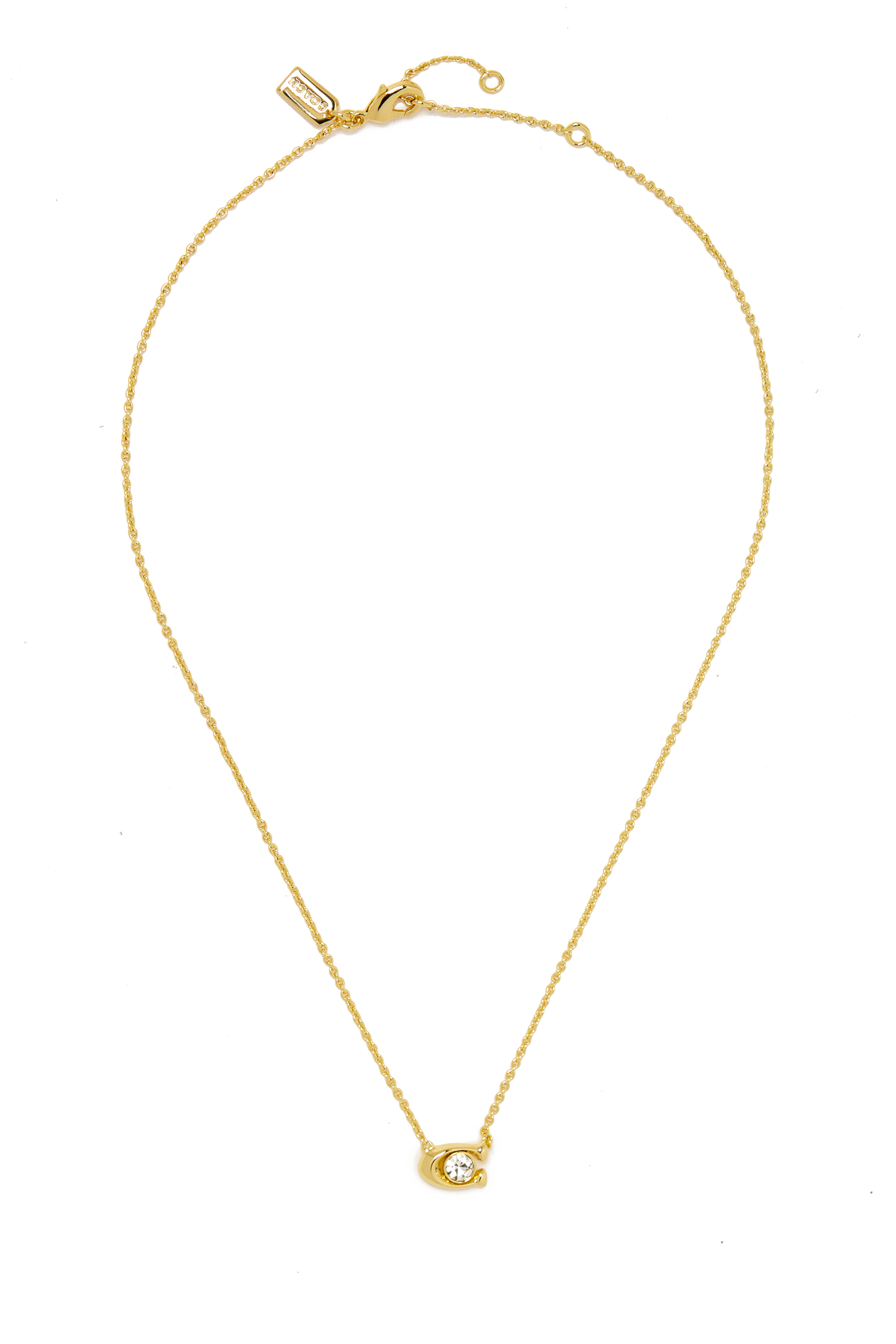 طقم أقراط وقلادة بشعار الماركة