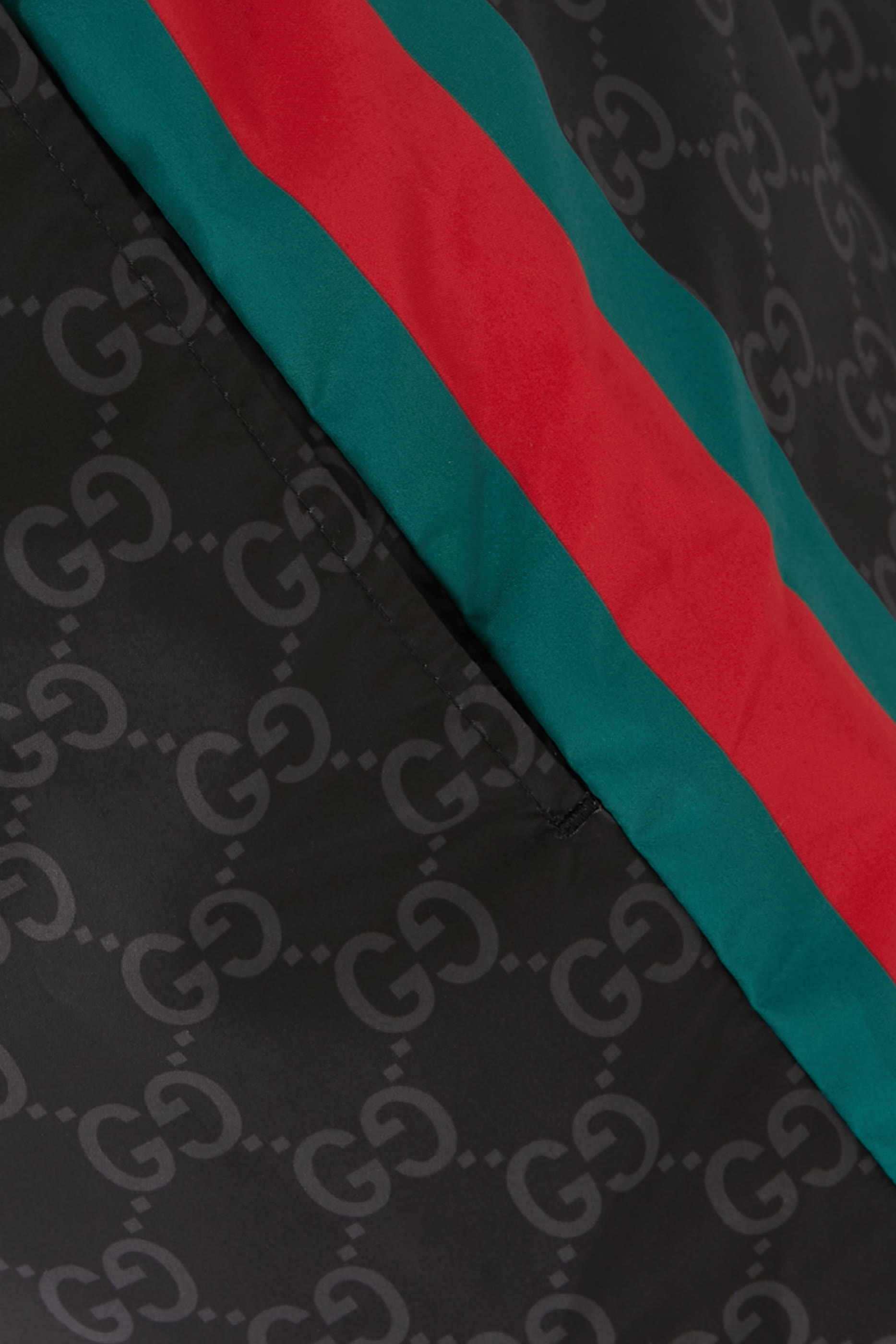 شورت سباحة بطبعة حرفي شعار الماركة نايلون