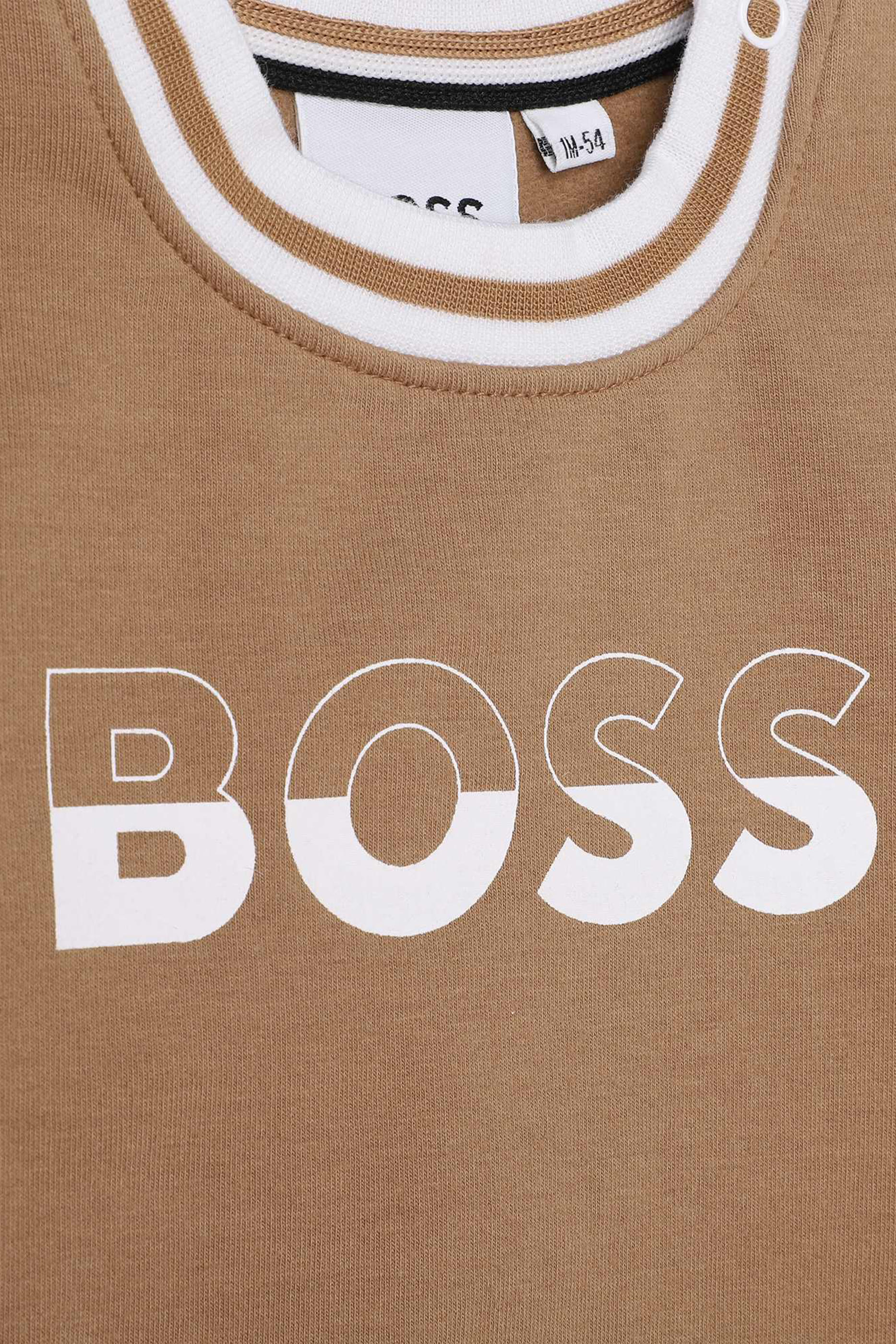 طقم بنطال بشعار الماركة للأطفال قطن