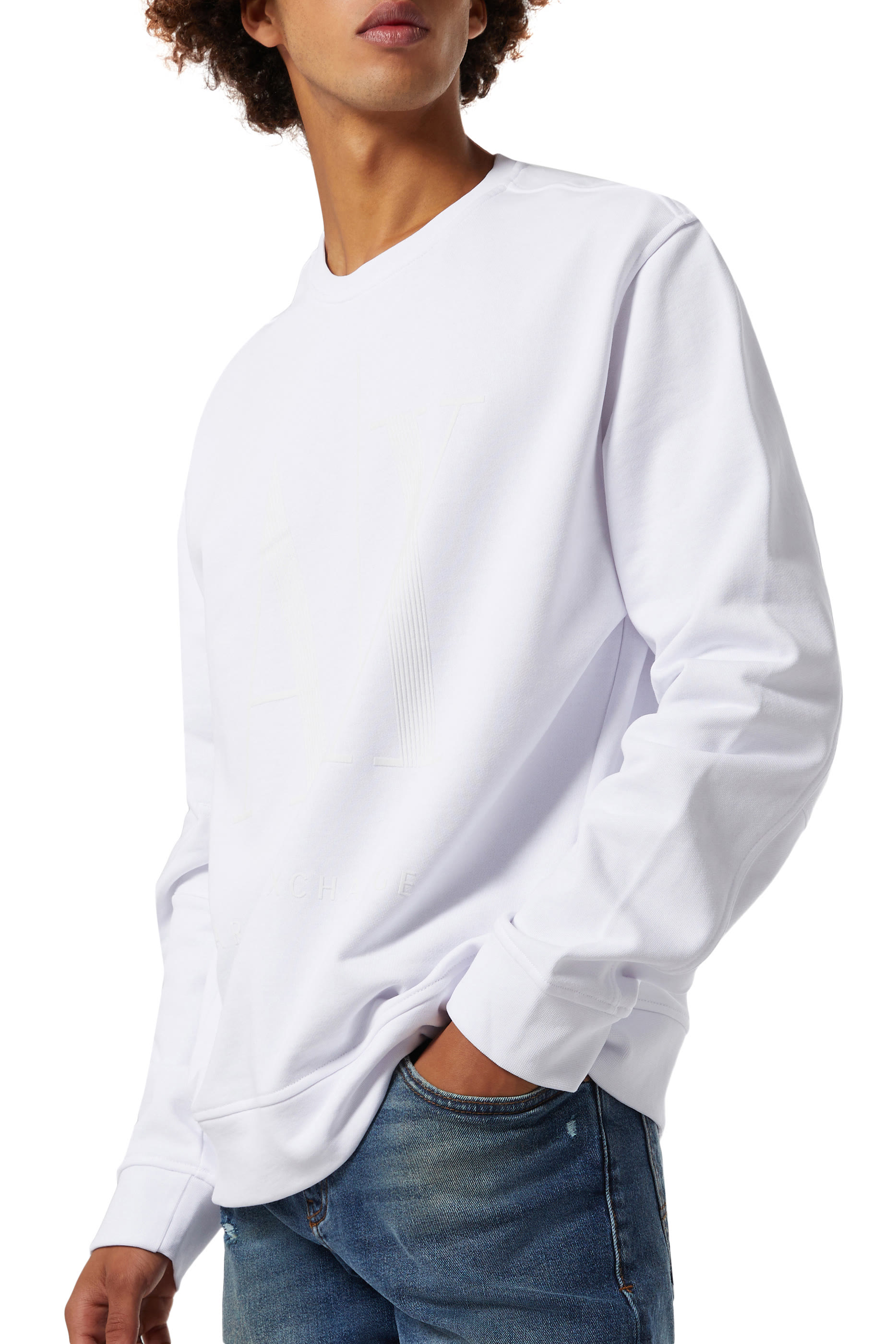 سويت شيرت بطبعة شعار الماركة