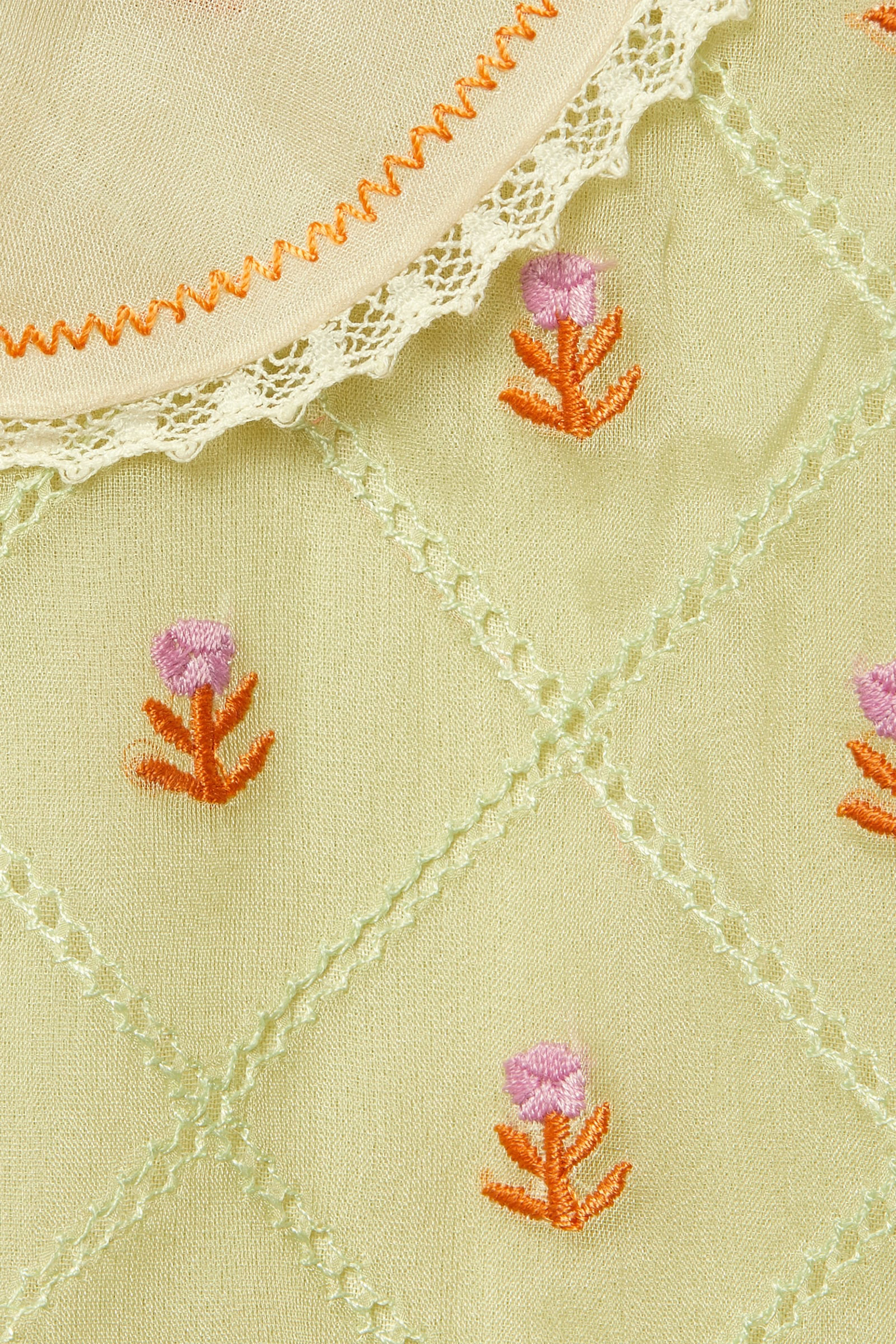 فستا للأطفال حرير أورجانزا بتطريزات