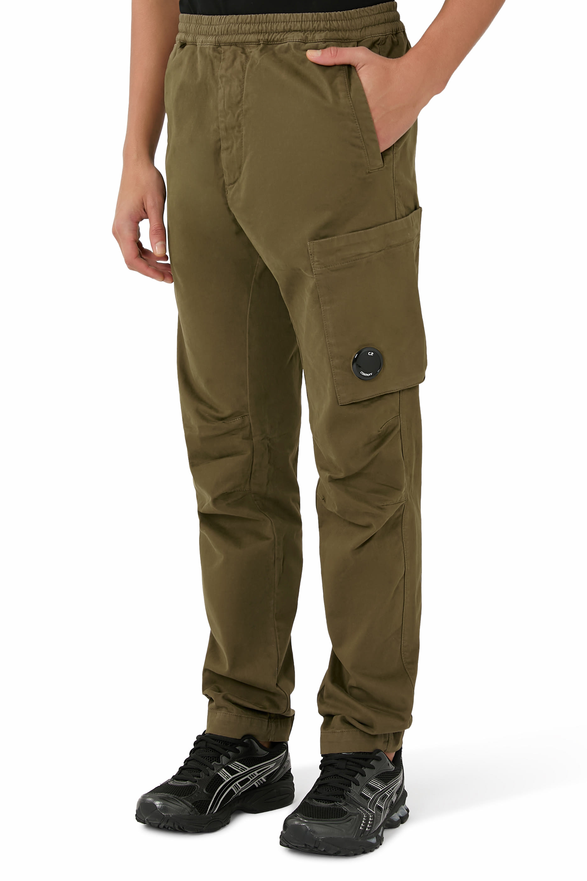 Stretch Sateen Regular Cargo Pants