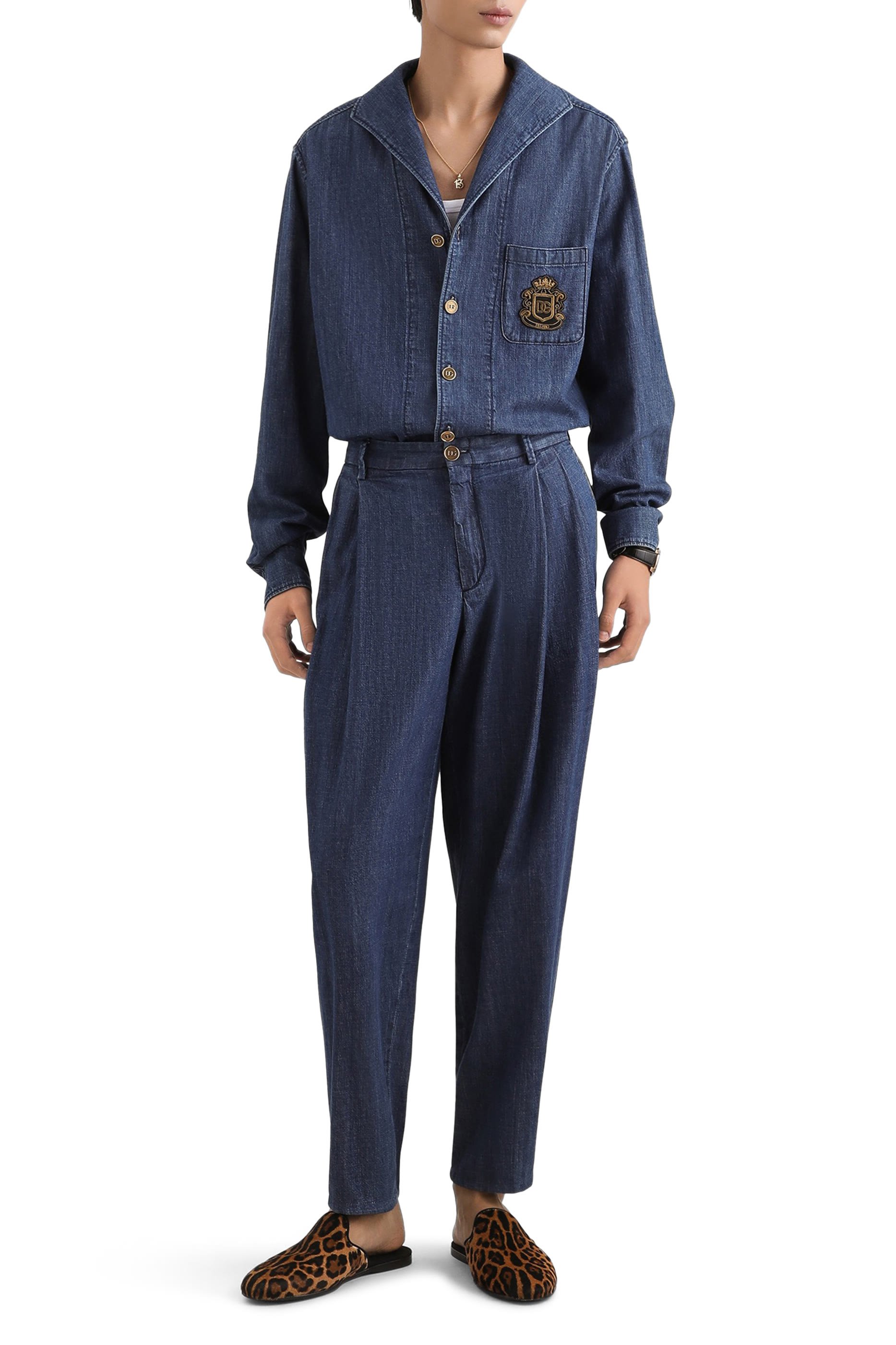 قميص دنيم باهت