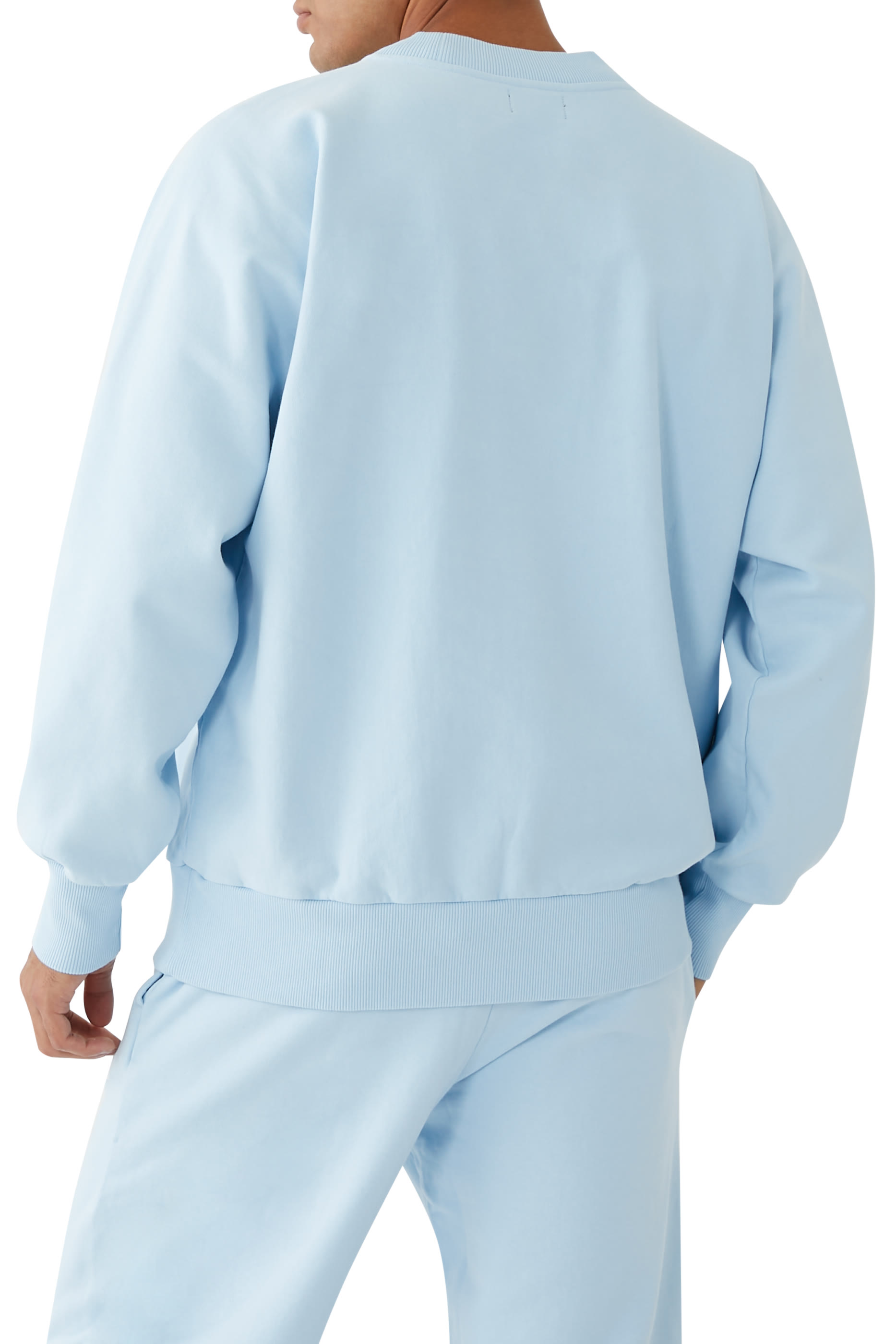 سويت شيرت بياقة ضيقة قطن