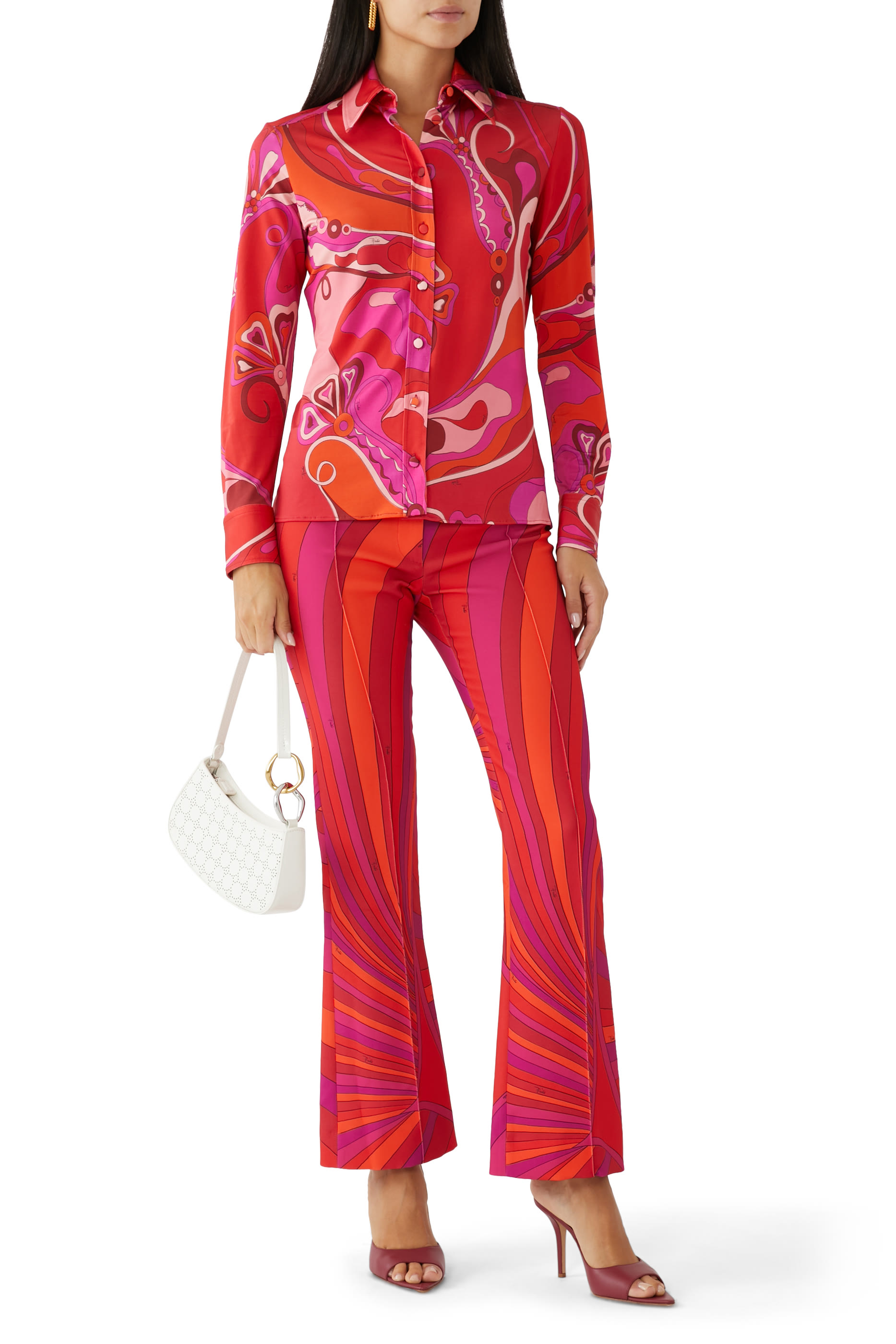 قميص بنقشة أوركيد