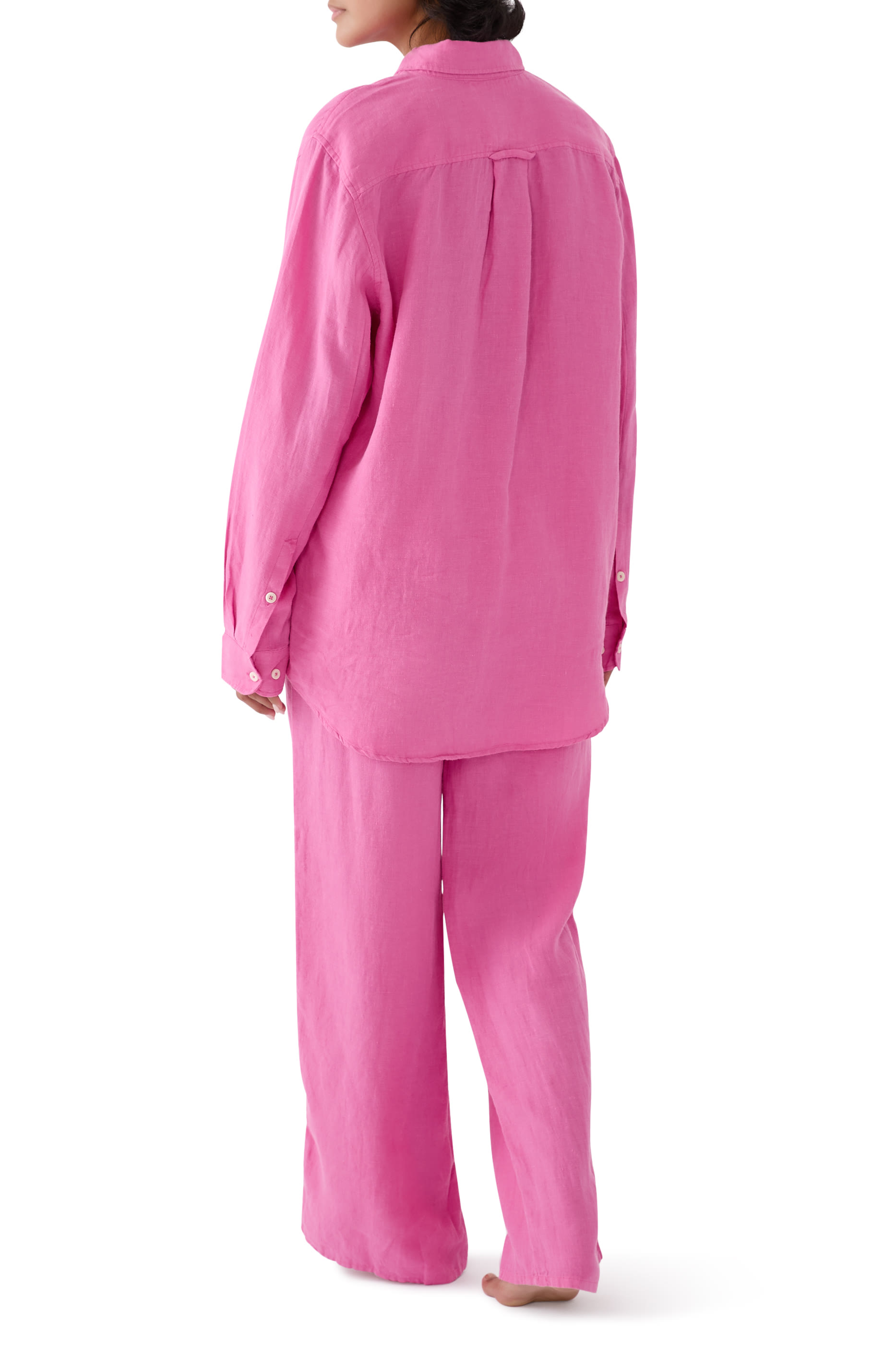 طقم بيجاما كتان