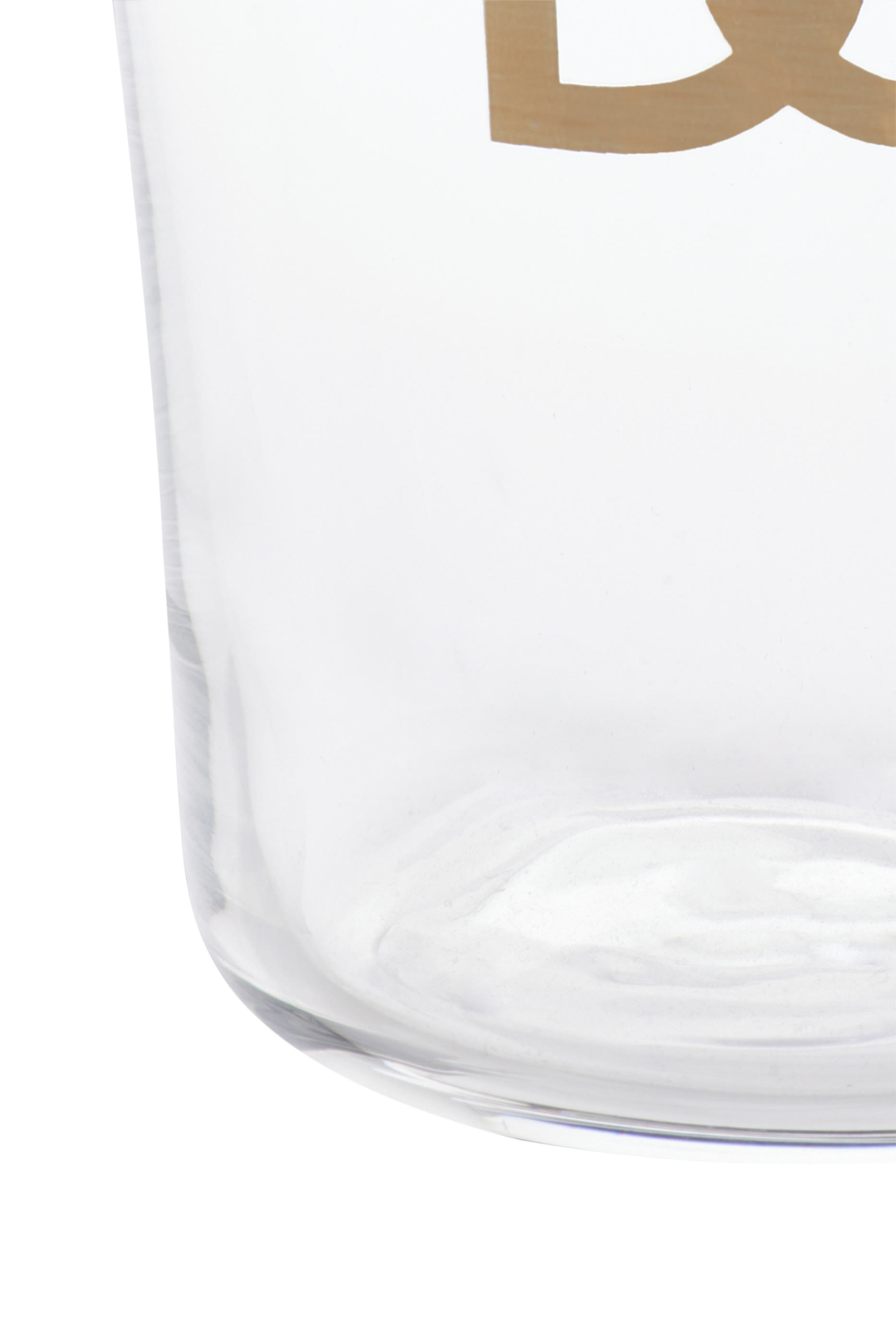 طقم كاسات سوفت درينكس بشعار الماركة بلون ذهبي، قطعتين