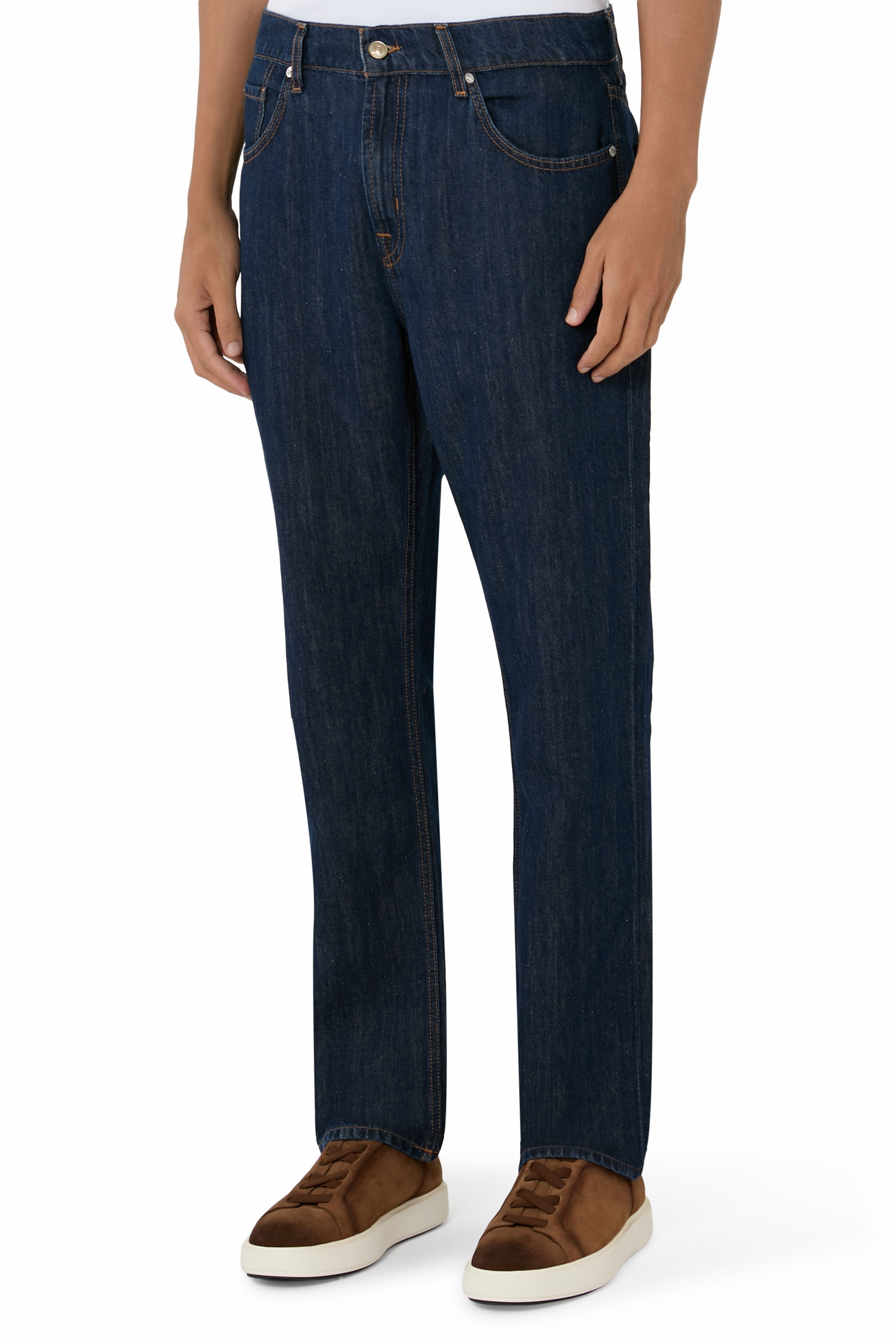 بنطال جينز بقصة ساق مستقيمة