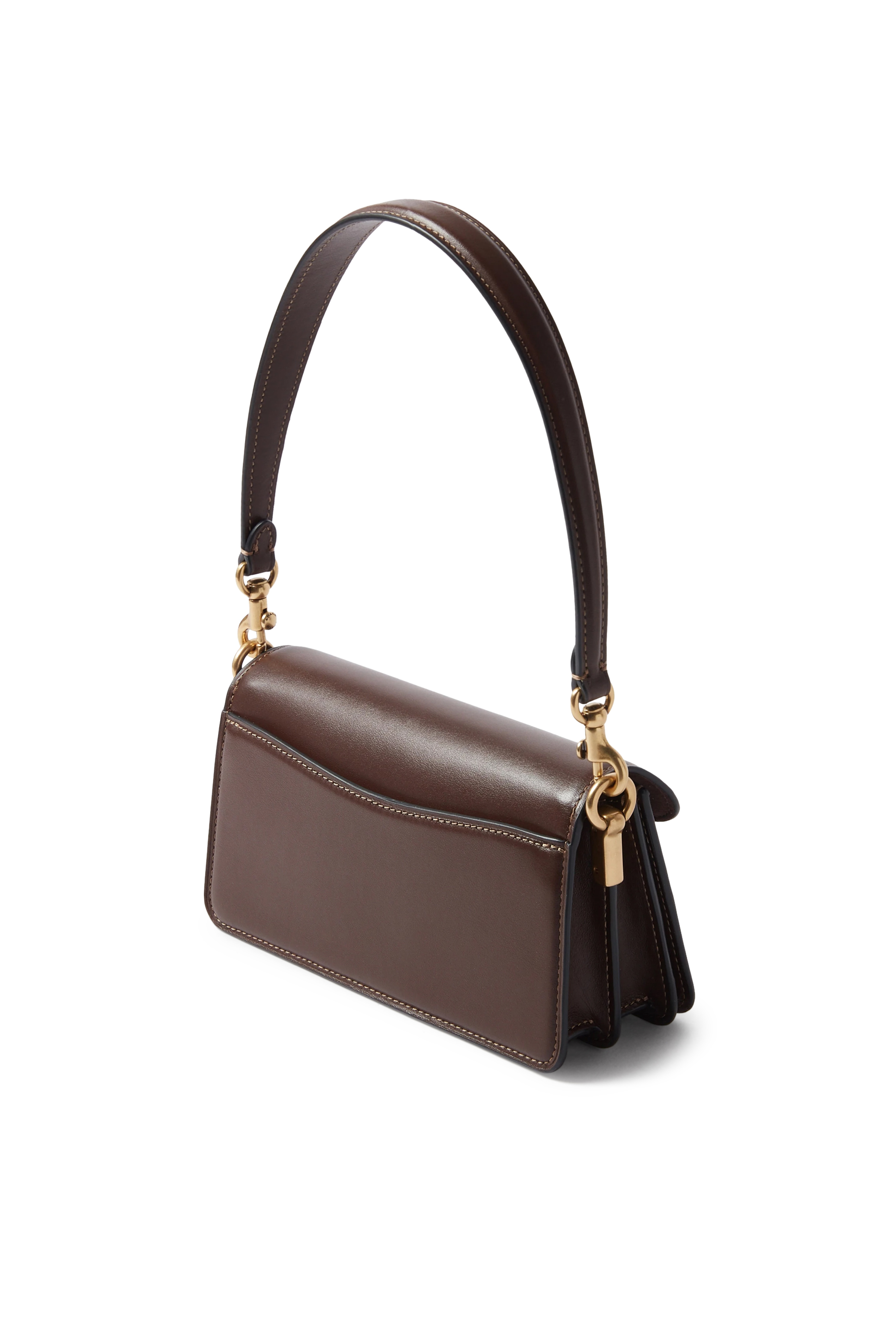 حقيبة كتف تابي 20 قماش قنب بشعار الماركة