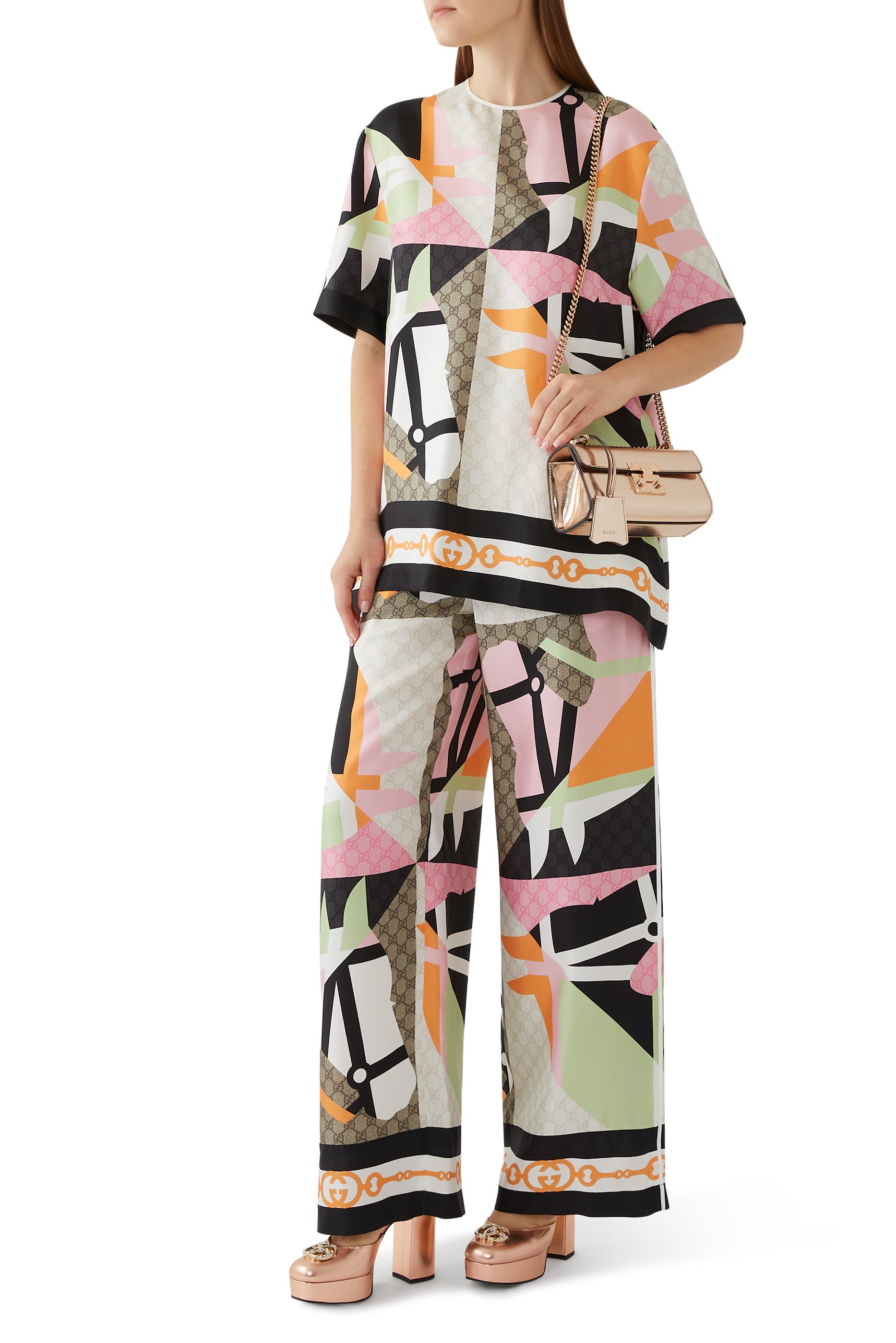 بلوزة بنقشة حصان تويل