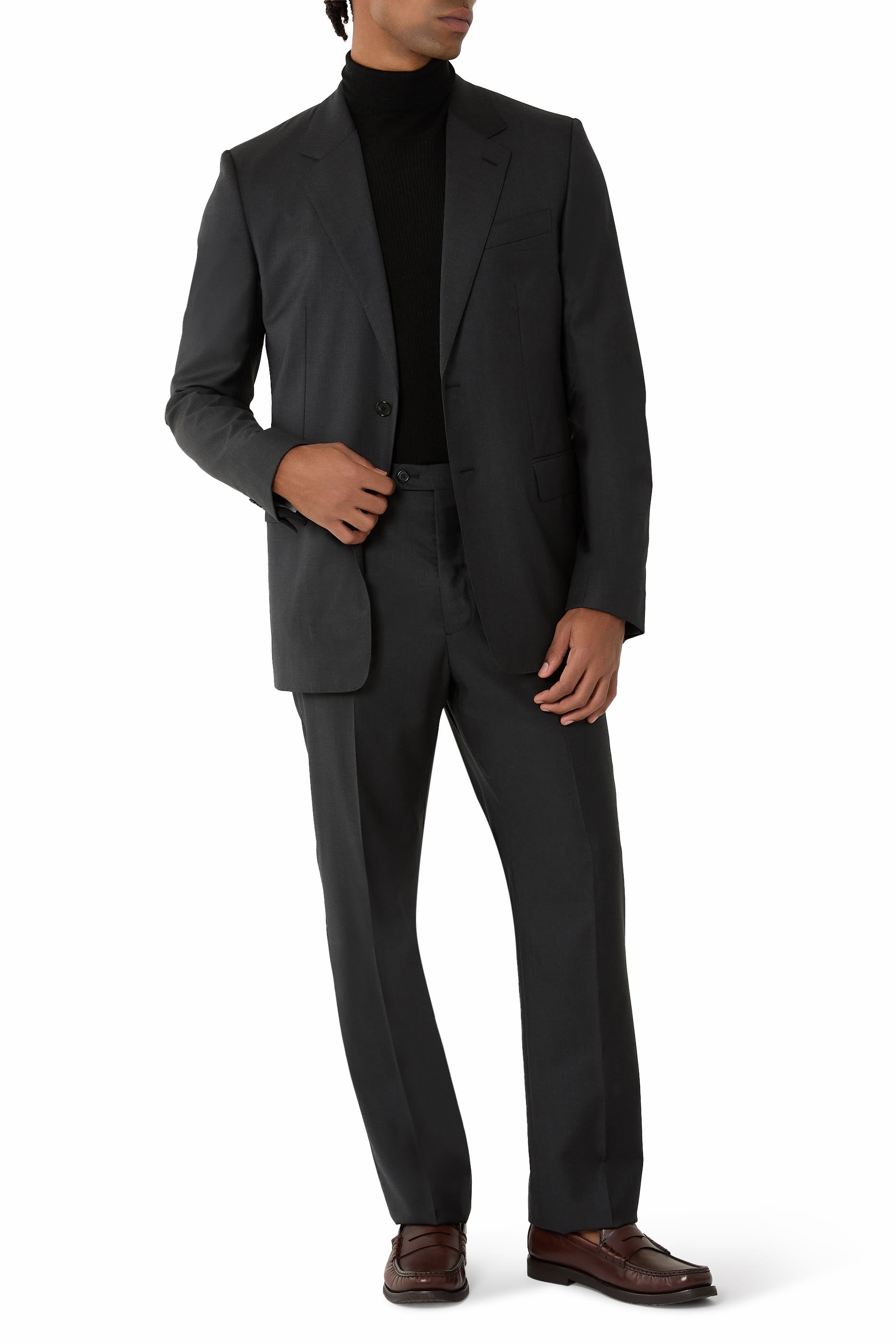 بليزر بصف أزرار وقصة مريحة