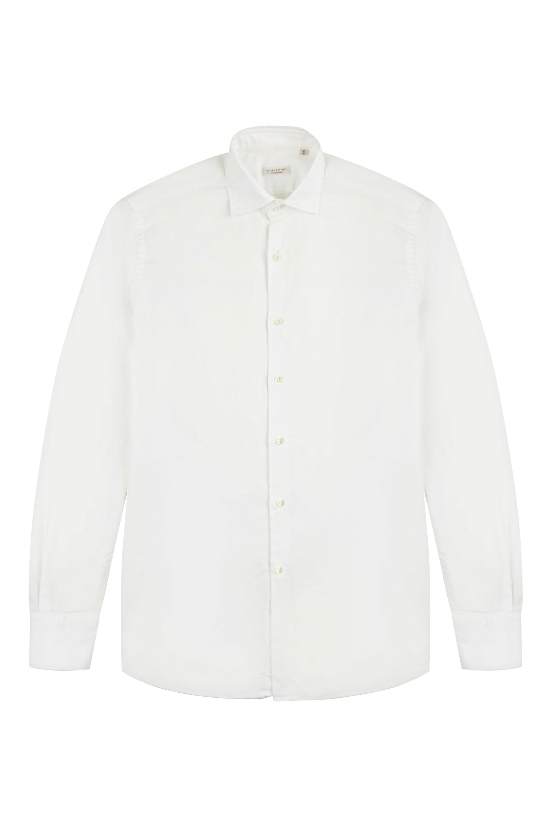 قميص كتان بقصة ضيقة