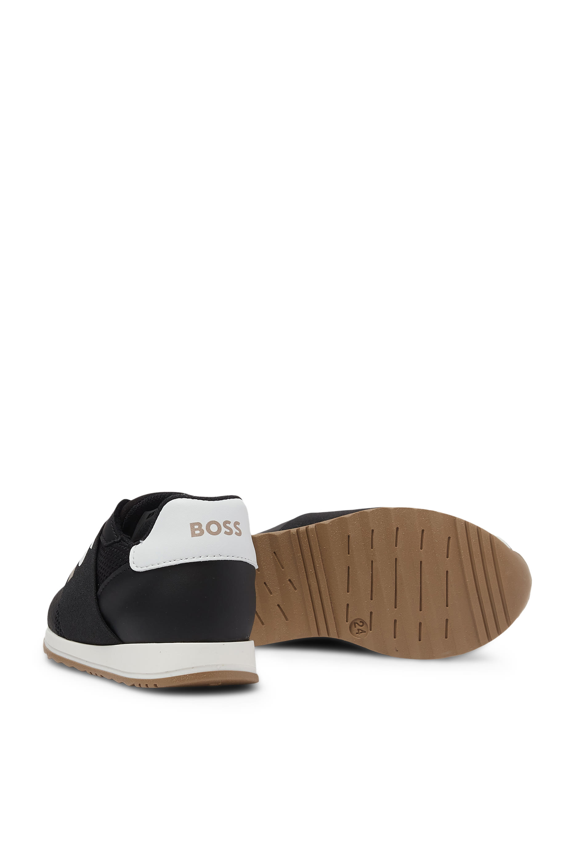 سنيكرز بشريط فيلكرو وطبعة شعار الماركة للأطفال