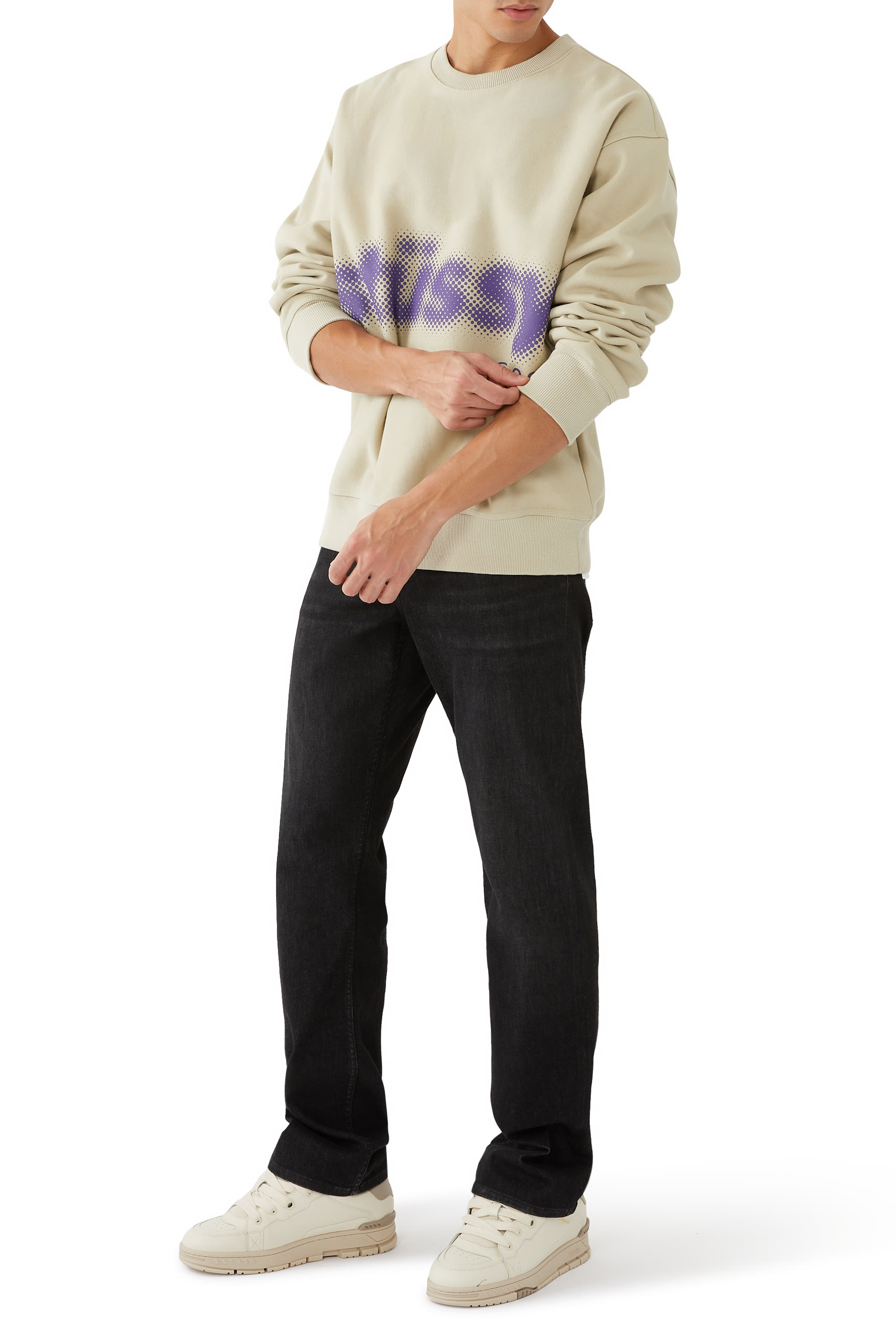 سويت شيرت بلور بياقة ضيقة