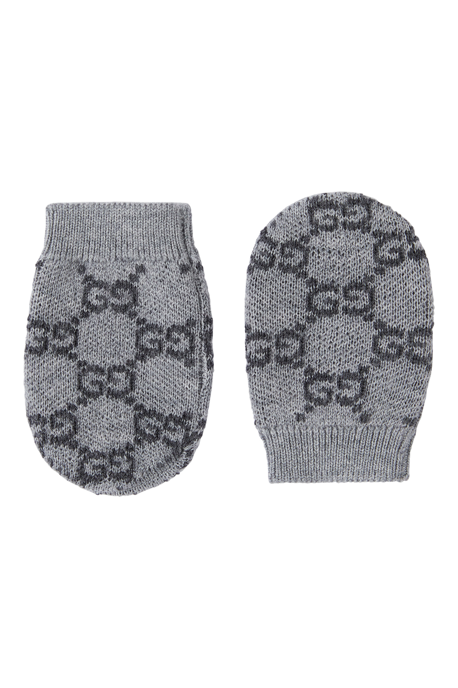 قفازات بشعار الماركة صوف للأطفال