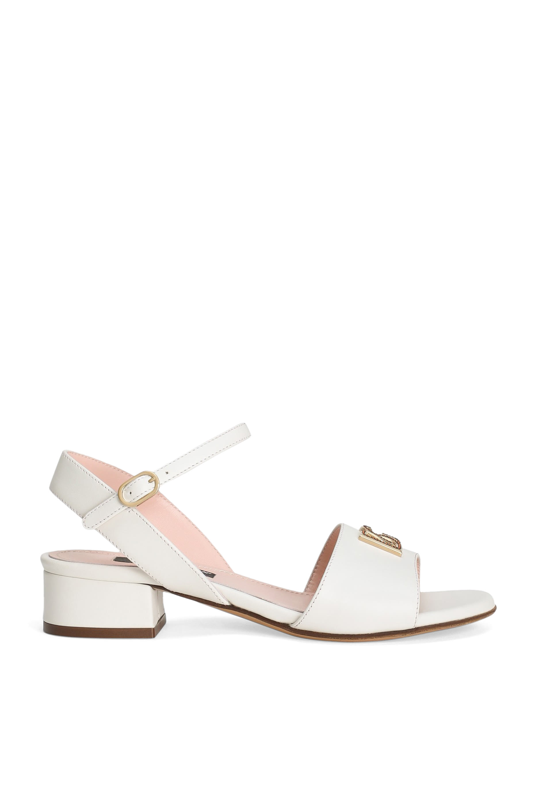 صندل بشعار الماركة جلد عجل