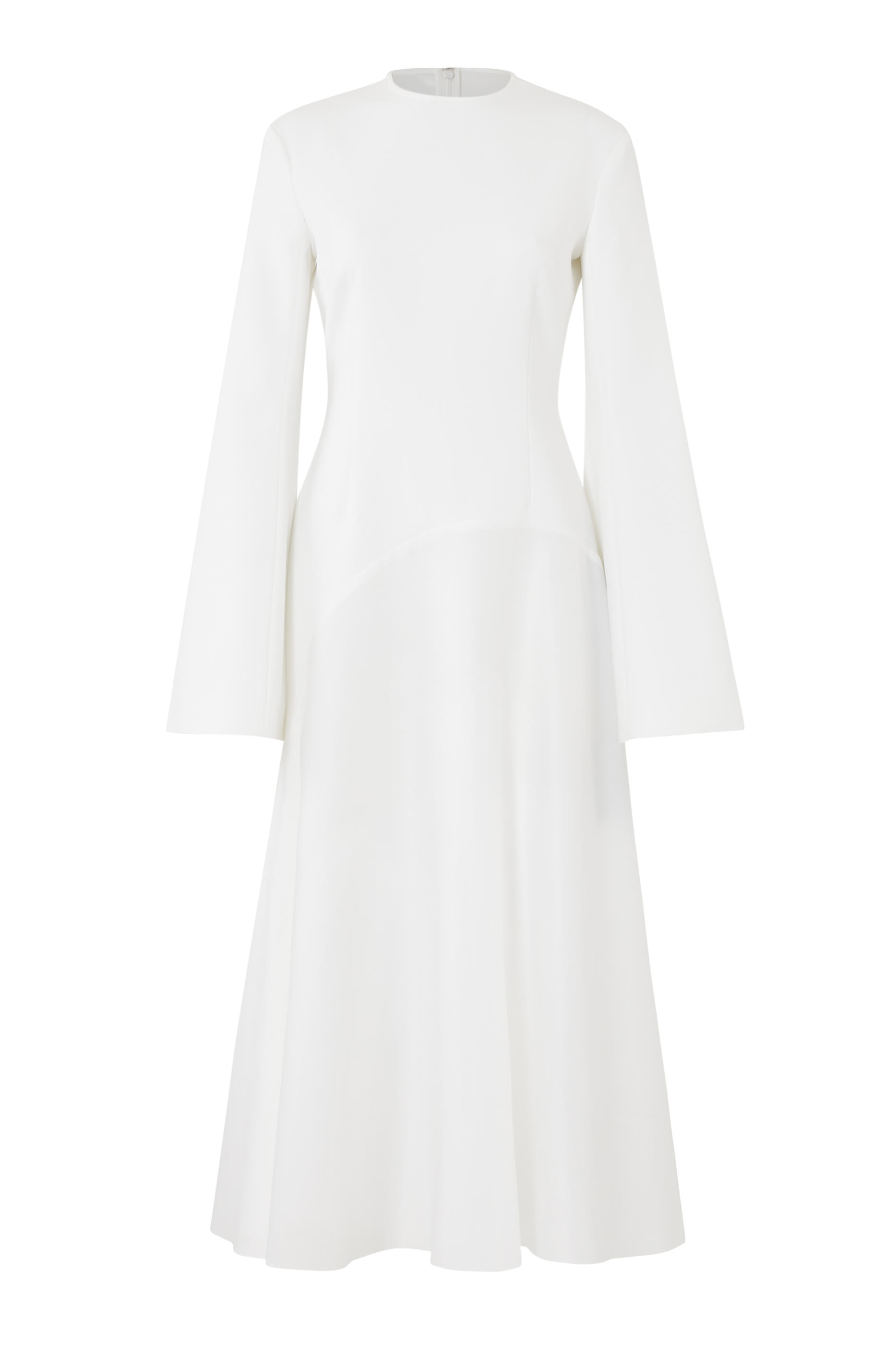 فستان غايا متوسط الطول بأكمام طويلة