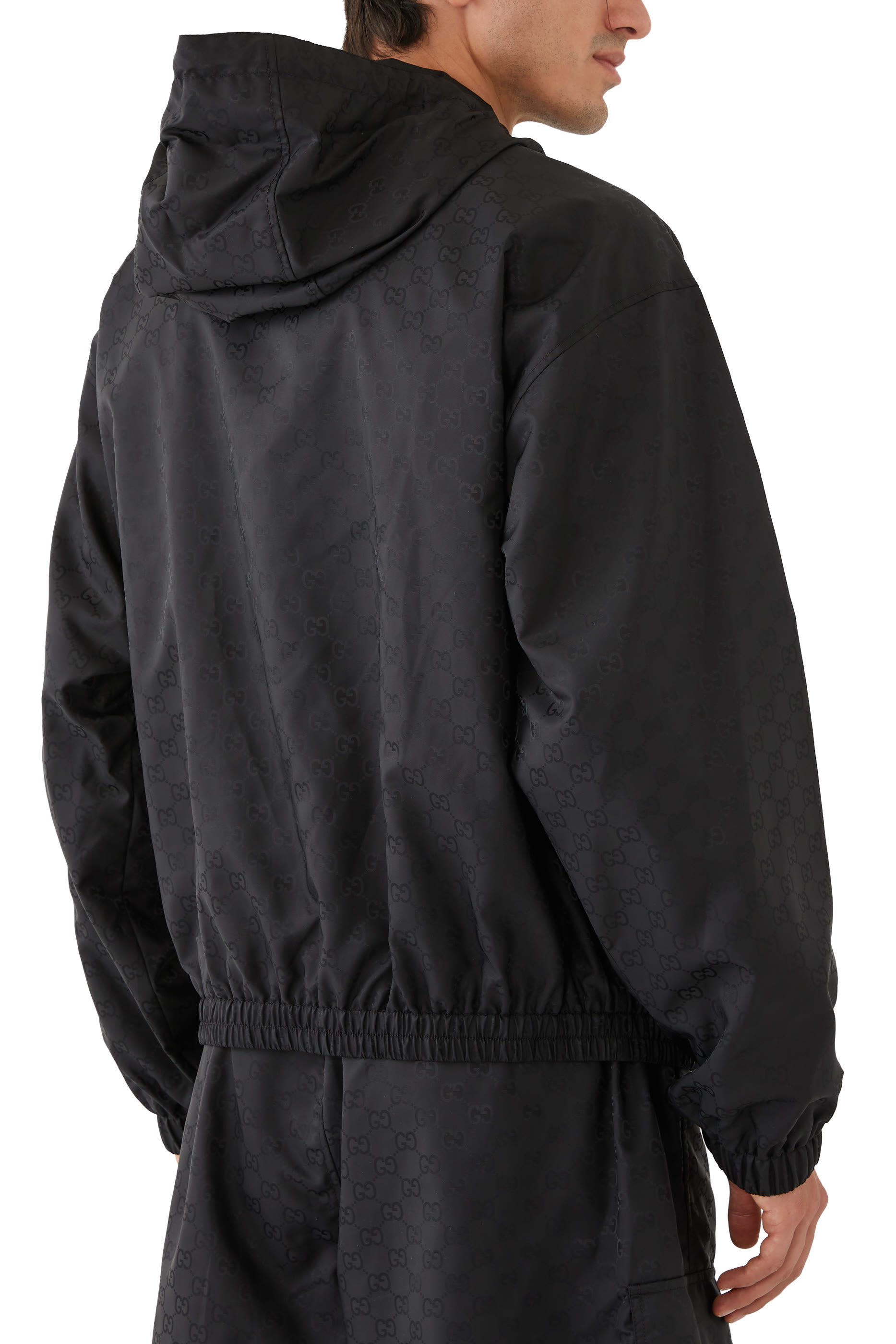 جاكيت بشعار الماركة نايلون جاكار خفيف الوزن