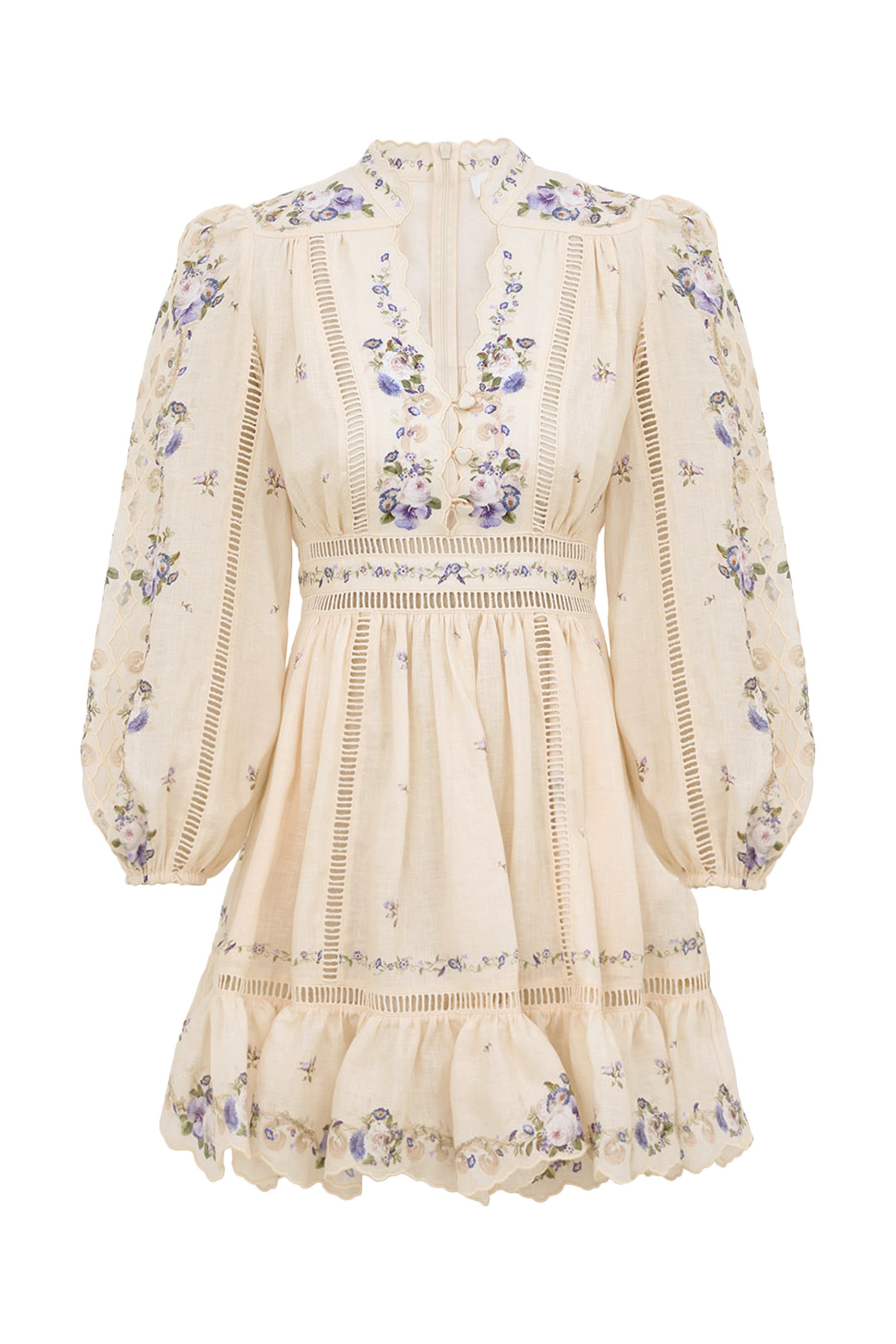 فستان بايشنس قصير بياقة عميقة