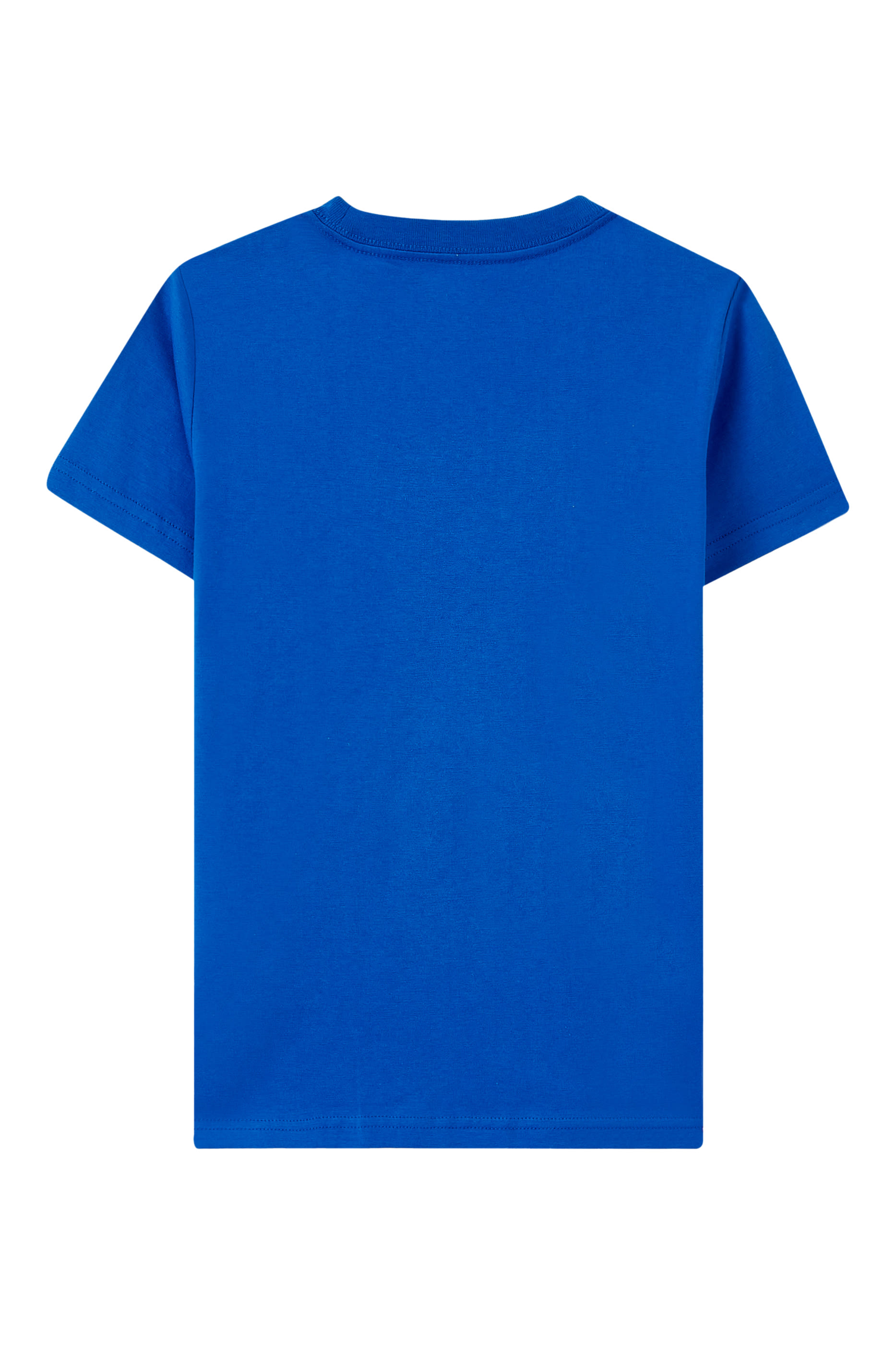 تيشيرت بشعار الماركة قطن جرسيه للأطفال