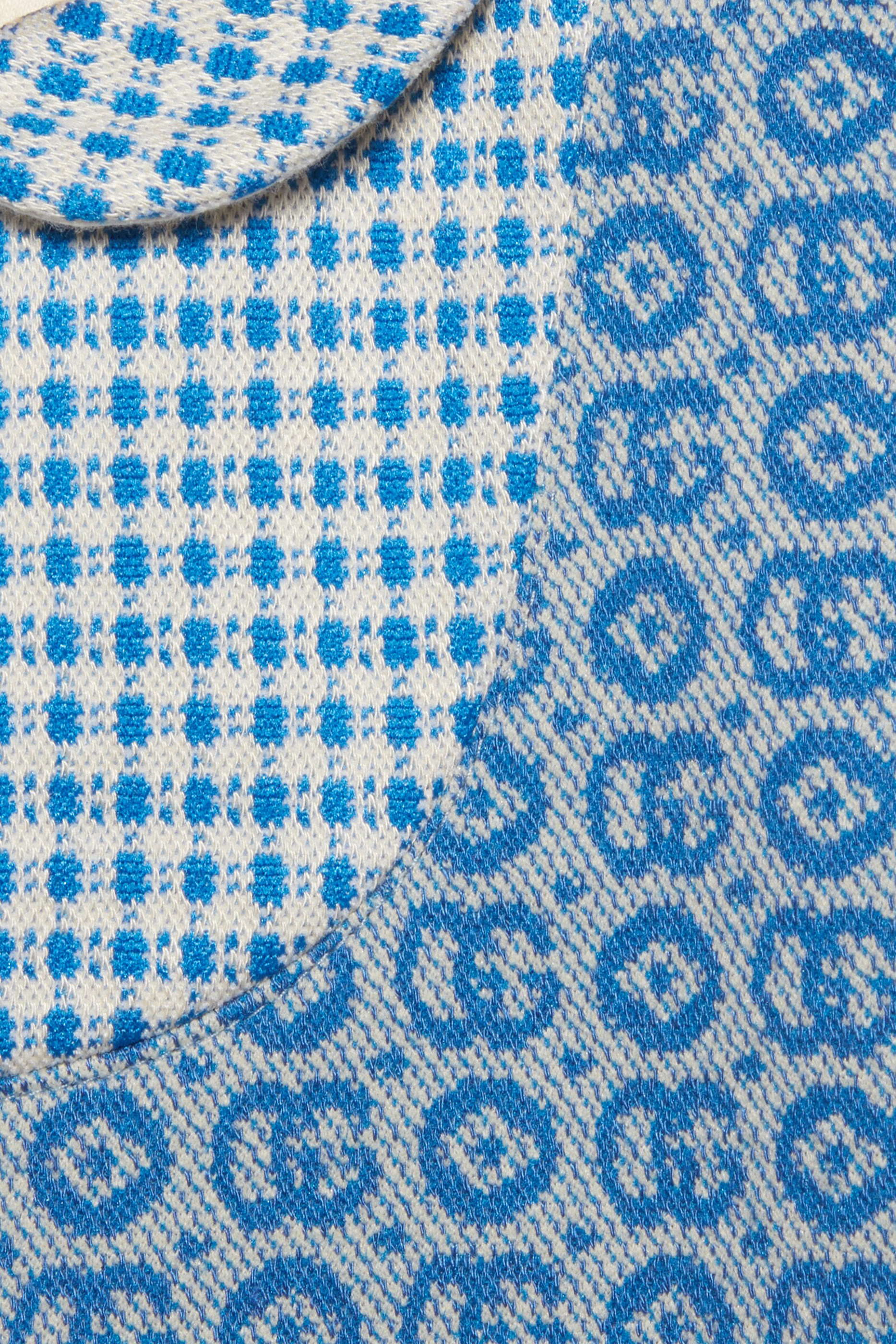 فستان للأطفال بنقشة هندسية بحرفي شعار الماركة جيرسيه