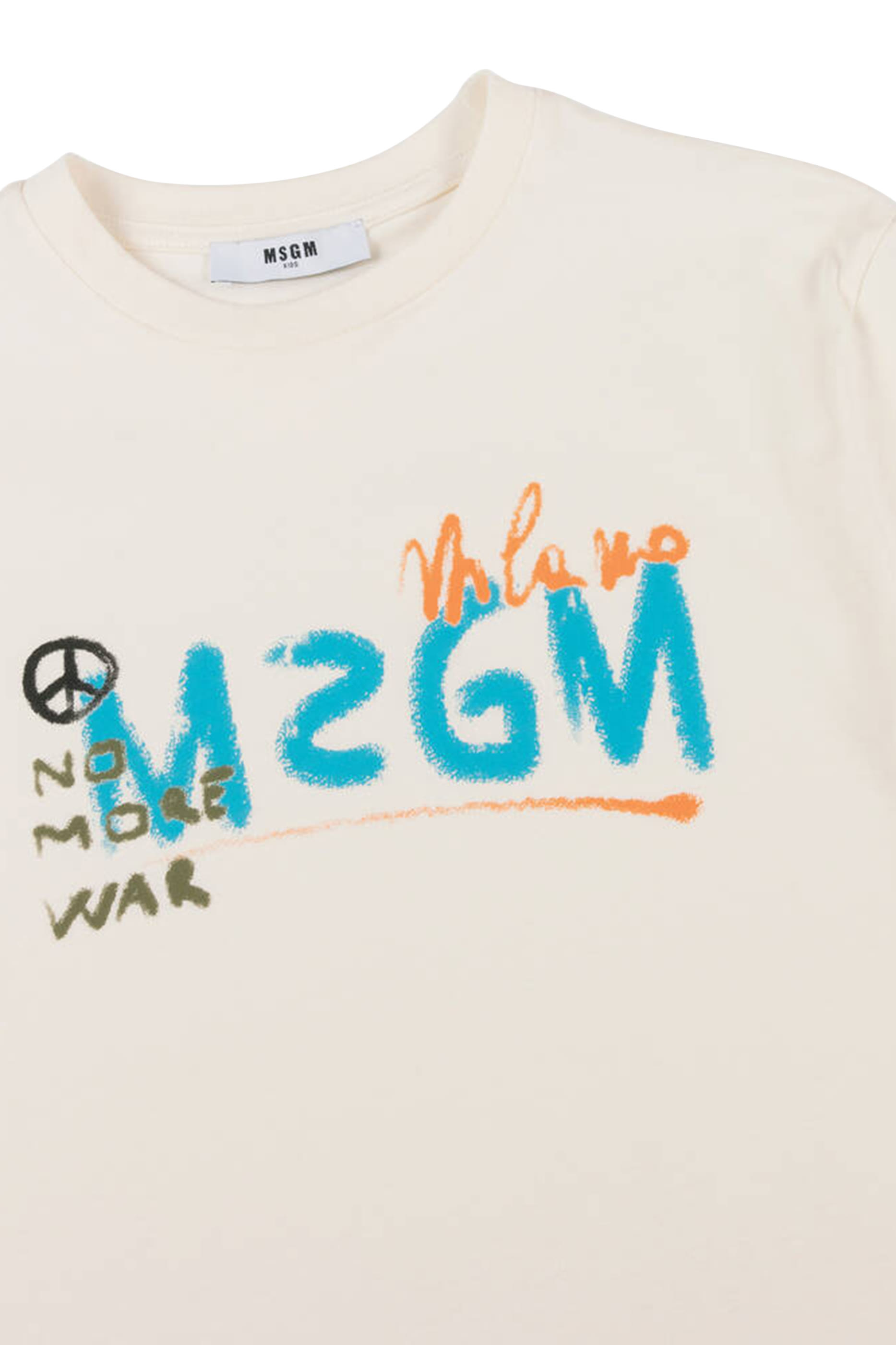 تيشيرت بطبعة شعار الماركة للأطفال