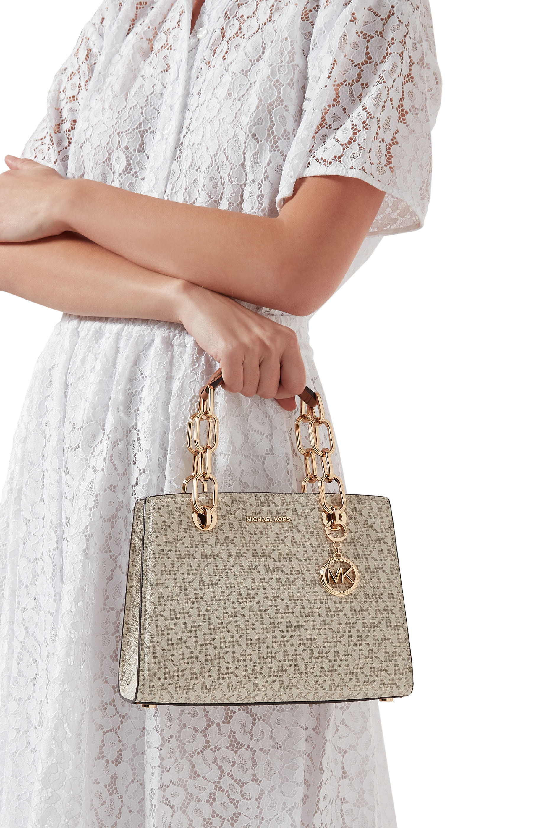 حقيبة ساتشيل كينثيا متوسطة بشعار الماركة