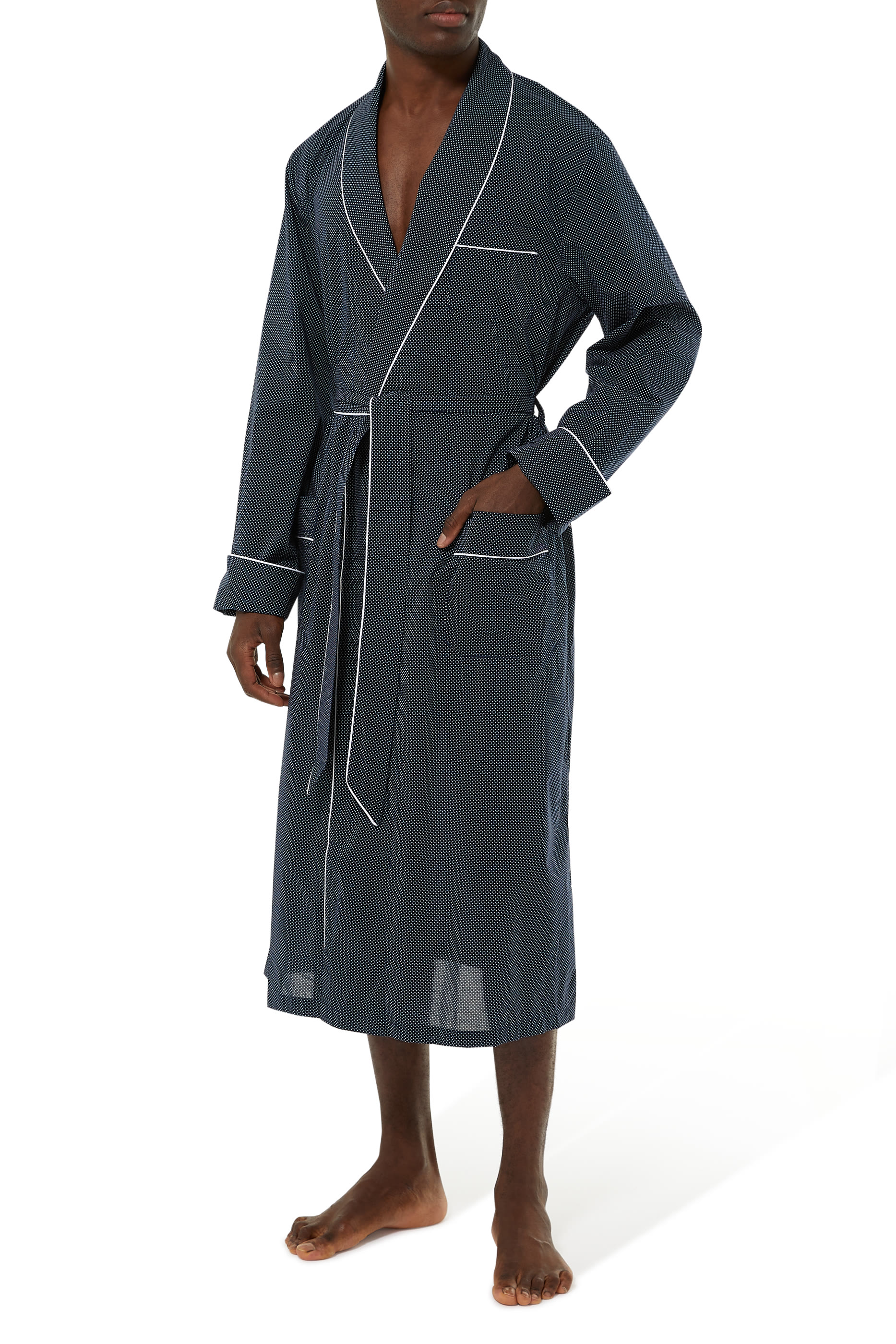 روب مزين بحواف ملفوفة