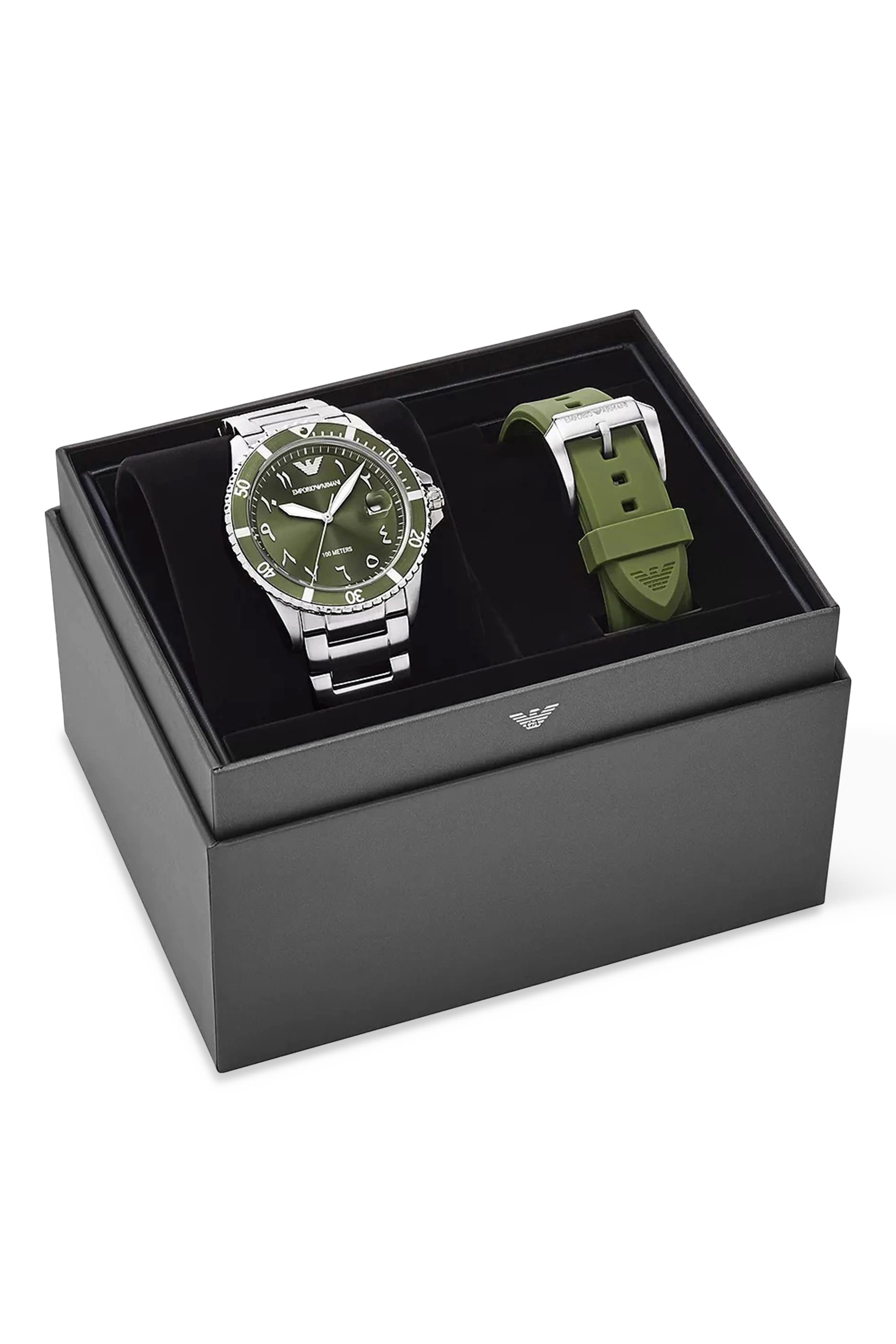 ساعة وورلد إكسبلورر بحركة تاريخ ثلاثية العقارب، ستانلس ستيل