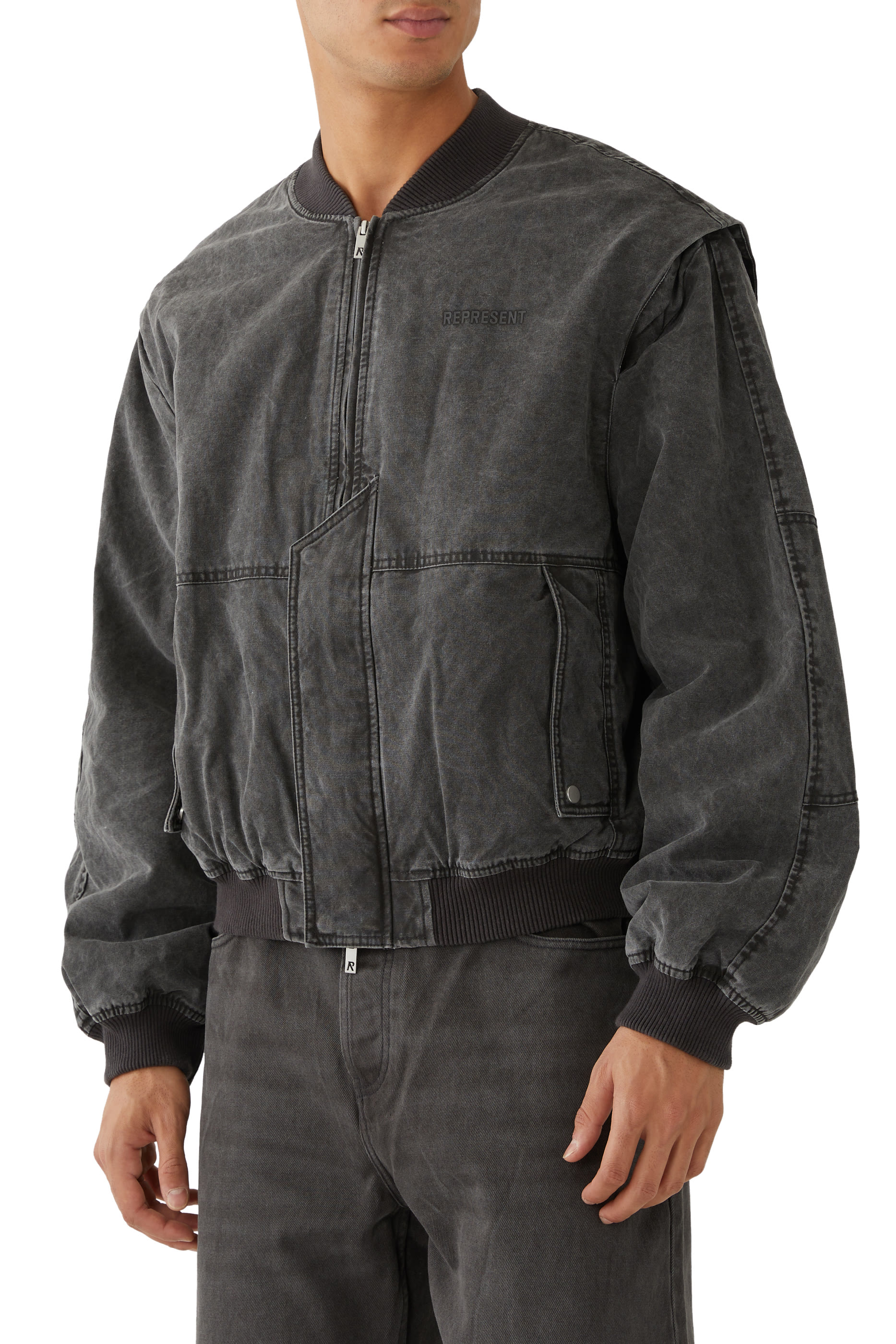 جاكيت بومبر بأكمام مدمجة