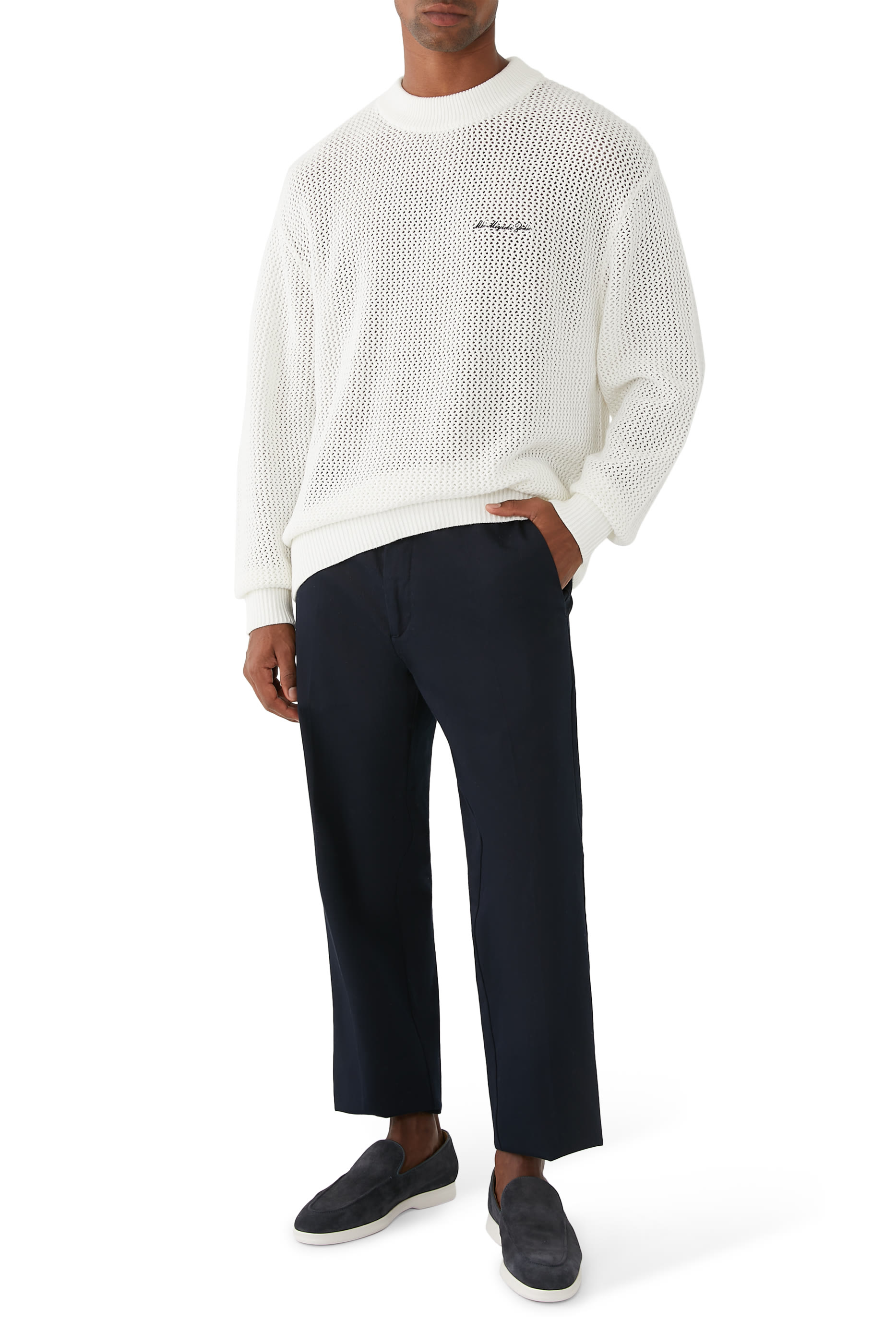 سترة بقصة واسعة نسيج فاخر