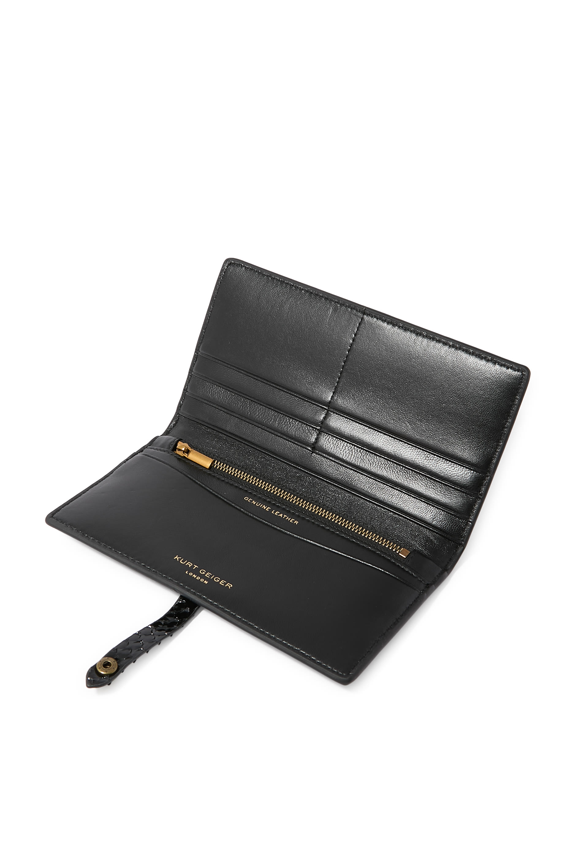 محفظة كنسنغتون بنقشة جلد أفعى خامة ناعمة