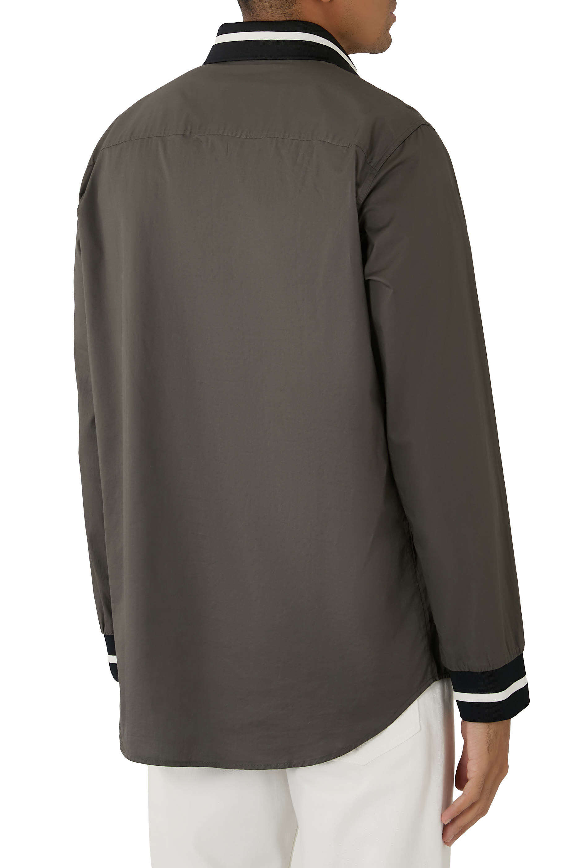 قميص بشعار الماركة قطن