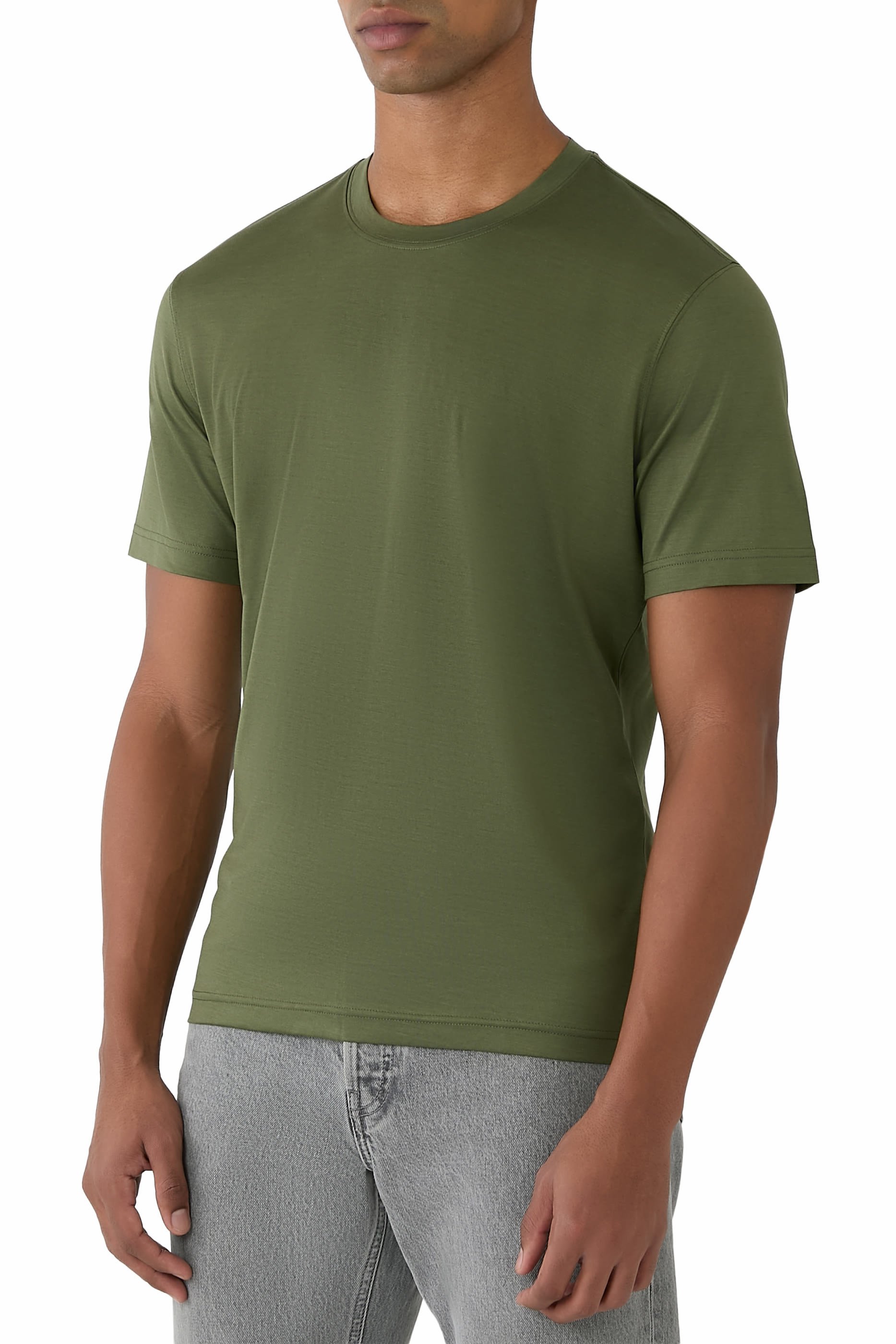 تيشيرت قطن وحرير