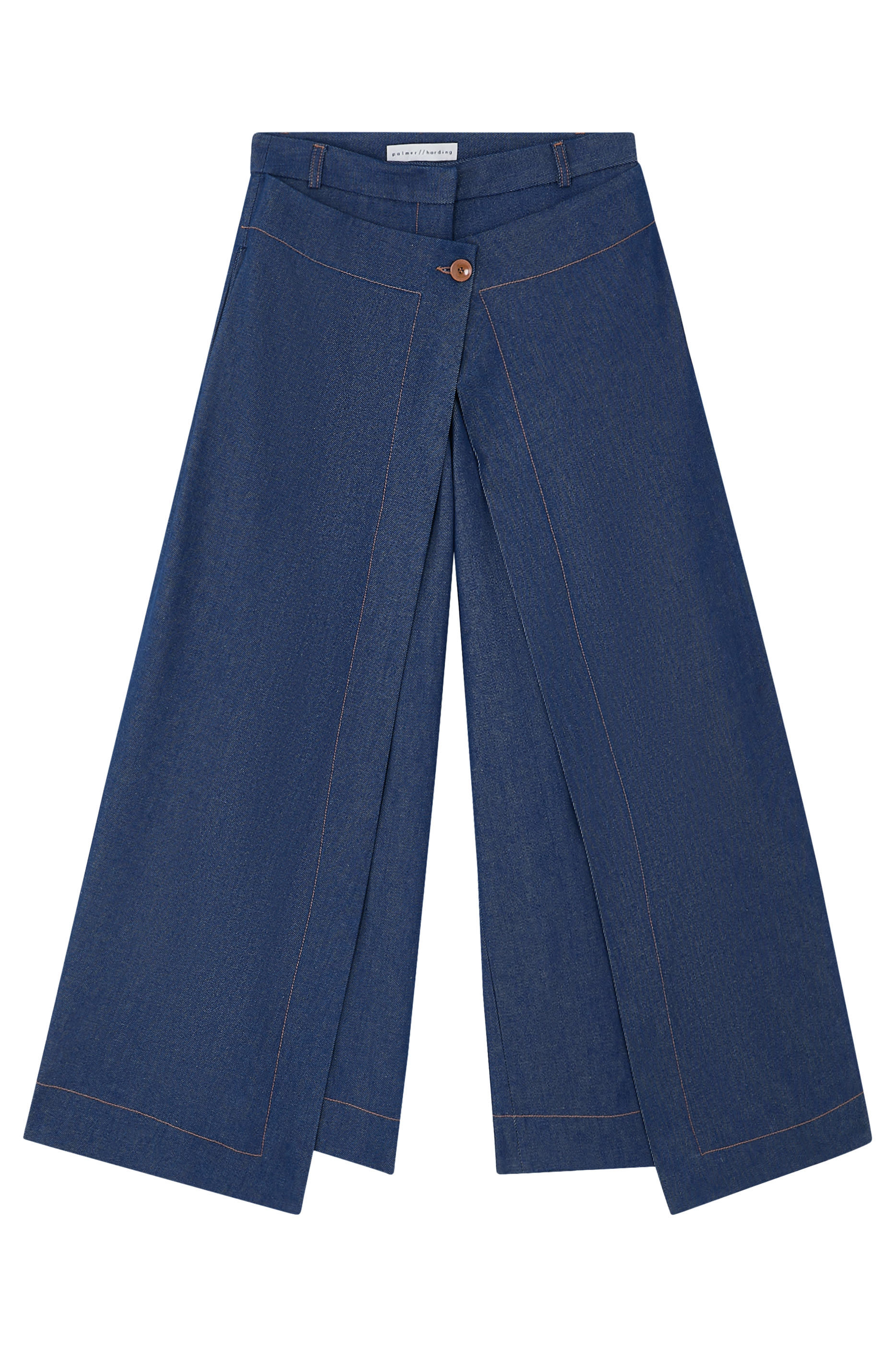 Refuge Denim Layered Culotte Pants