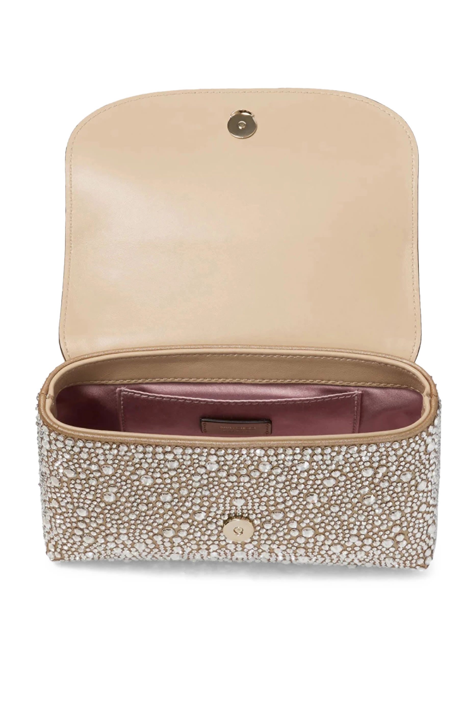 Curve Embellished Chain Crossbody Bag