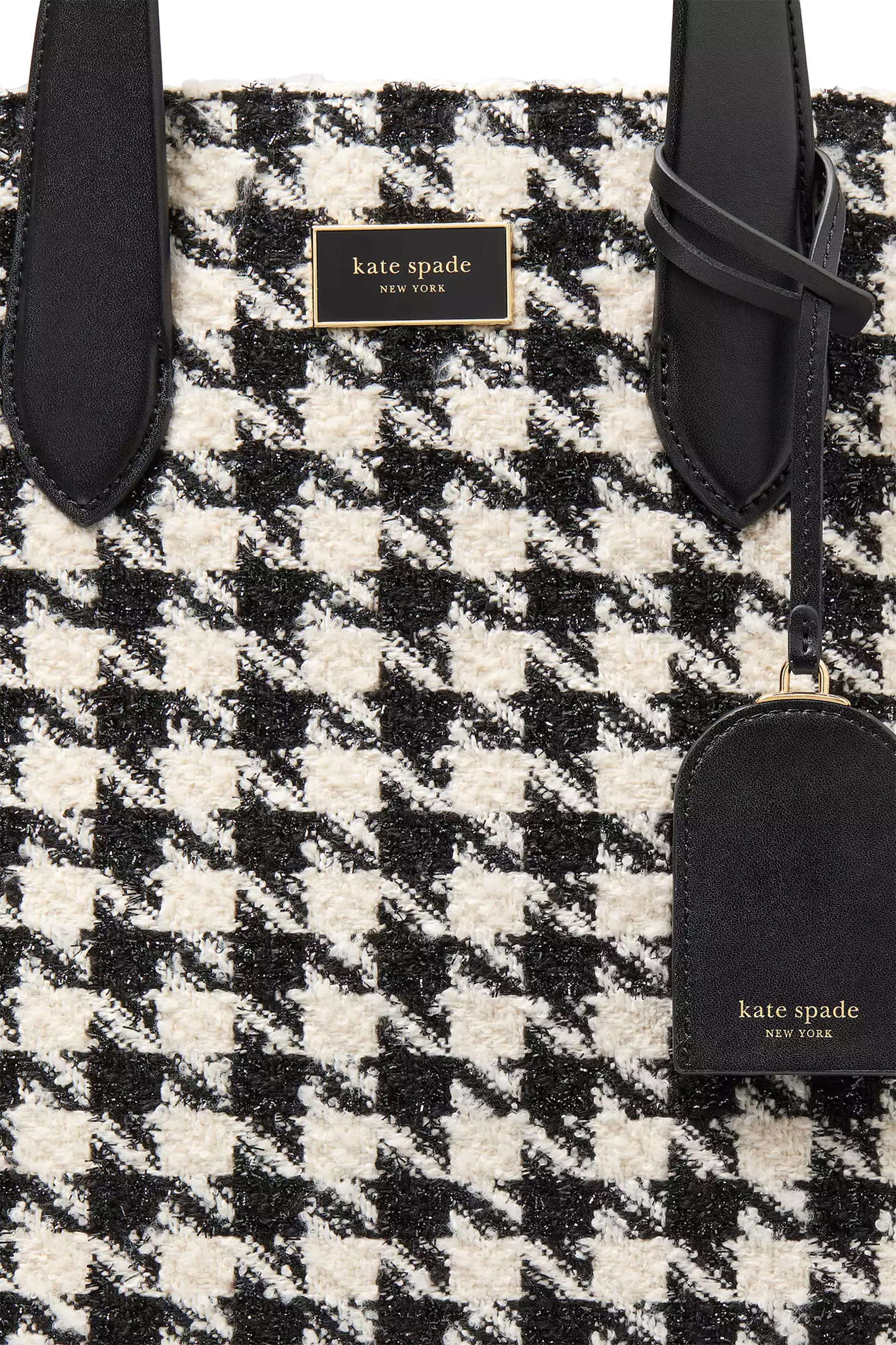 حقيبة يد كبيرة مانهاتن تويد بنقشة هاوندزتوث